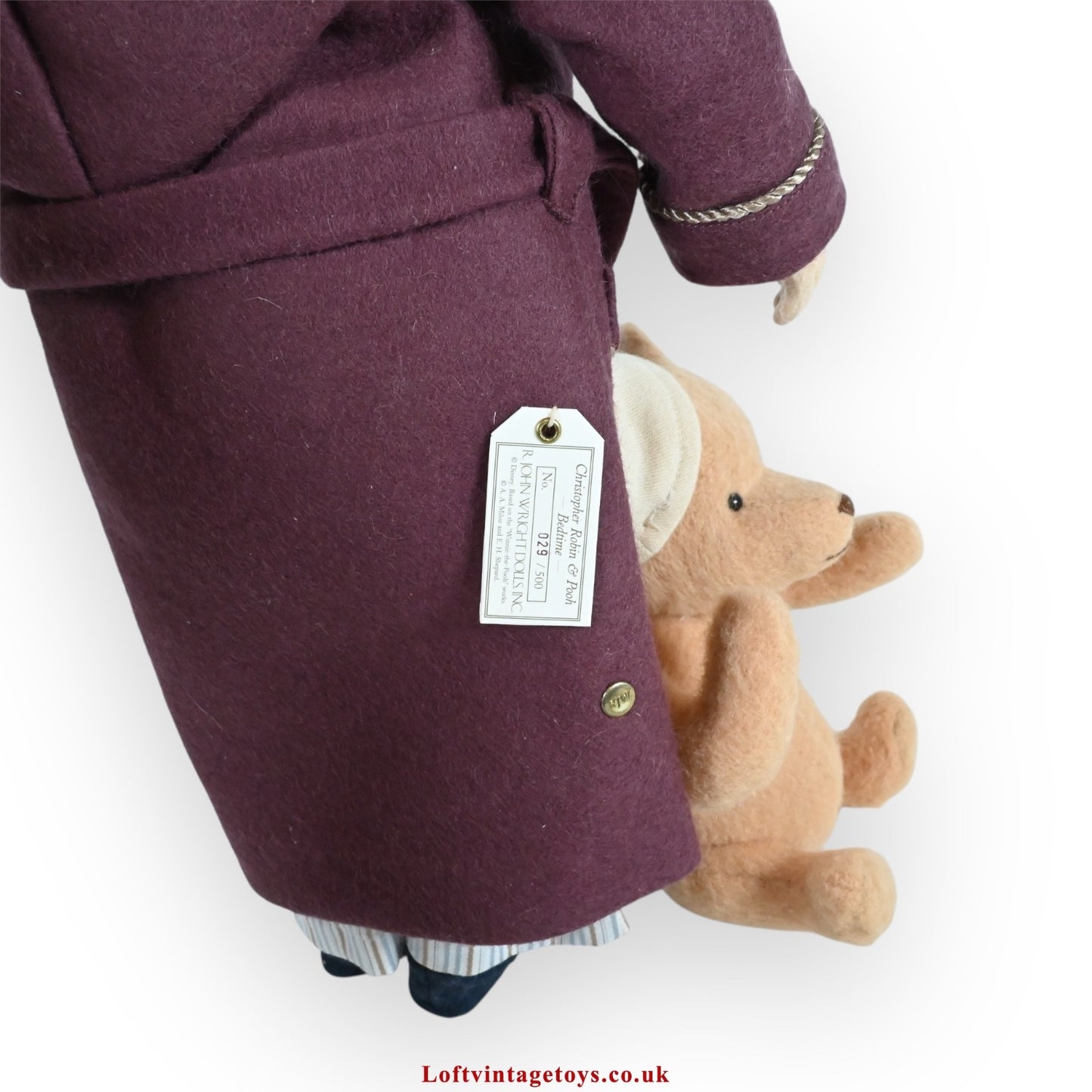 R John Wright Christopher Robin & Pooh Bedtime, Ltd ED of 500