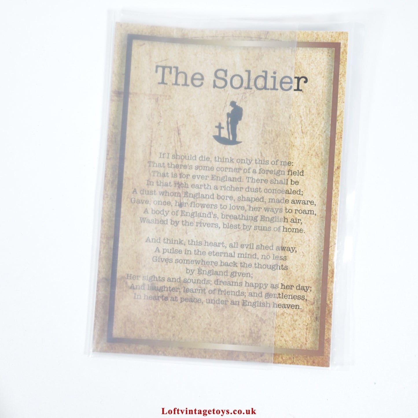 Merrythought Soldier Teddy Bear The Fallen, Ltd Edition of 1918