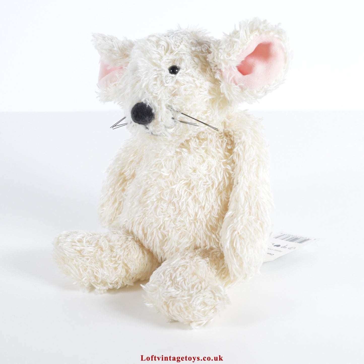 Jellycat I am Cream Mouse Tot Plush Beanie Toy 7" HTF RARE with Swing Tag