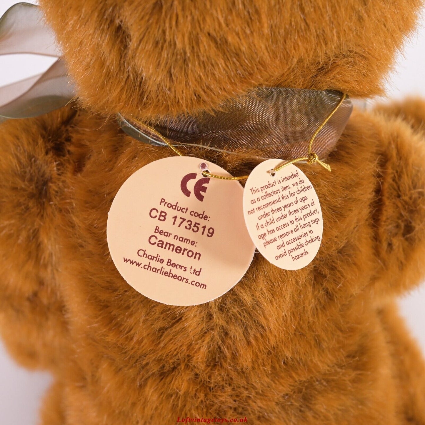 Charlie Bears Cameron - CB 173519, from 2007-2008, Ltd Ed of 600