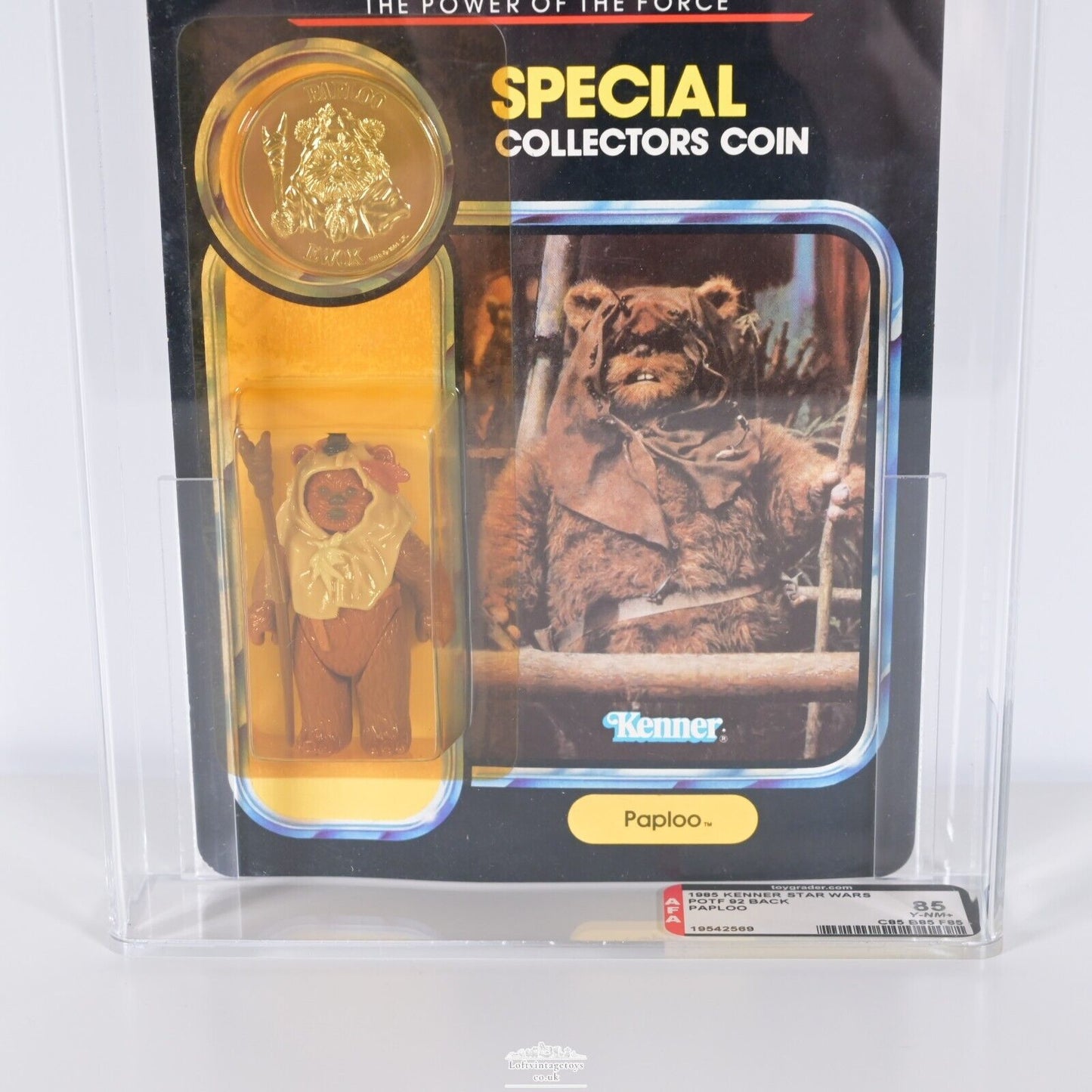 Kenner Star Wars vintage The Power of the Force Paploo AFA 85