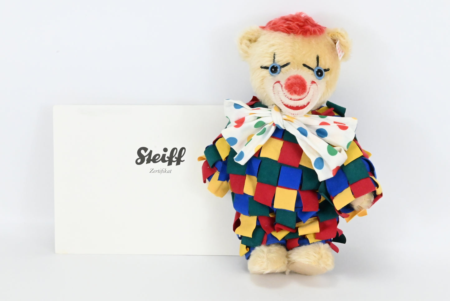 Steiff Germany Lappenclown Teddy Bear - 989605