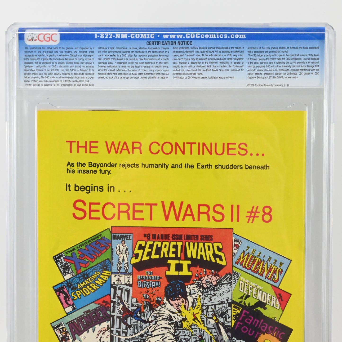 X-Men Annual #9 - Marvel Comics 1985 9.8 CGC-Note
