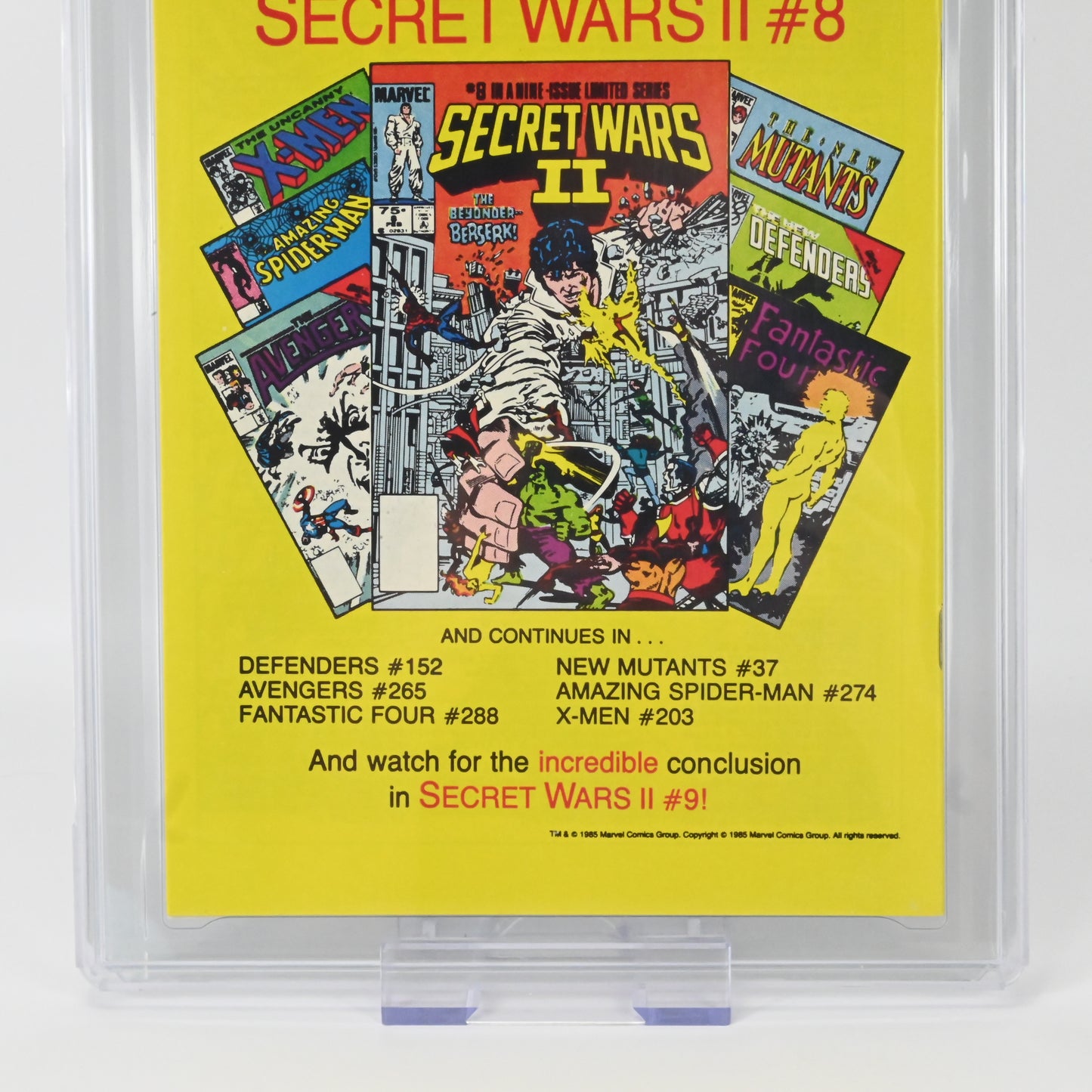 X-Men Annual #9 - Marvel Comics 1985 9.8 CGC-Note