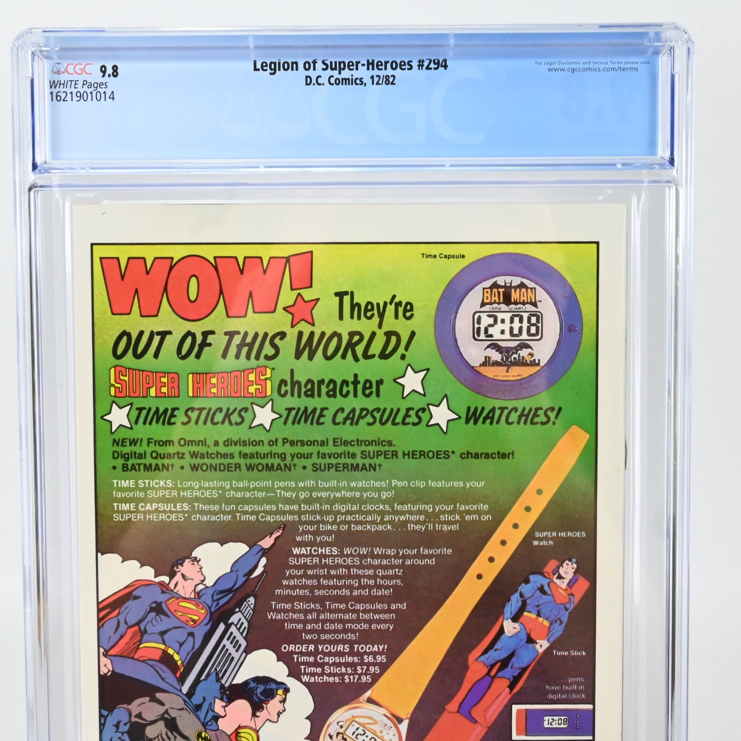 Legion of Super-Heroes #294- D.C.Comics 12/82 CGC 9.8 Grade