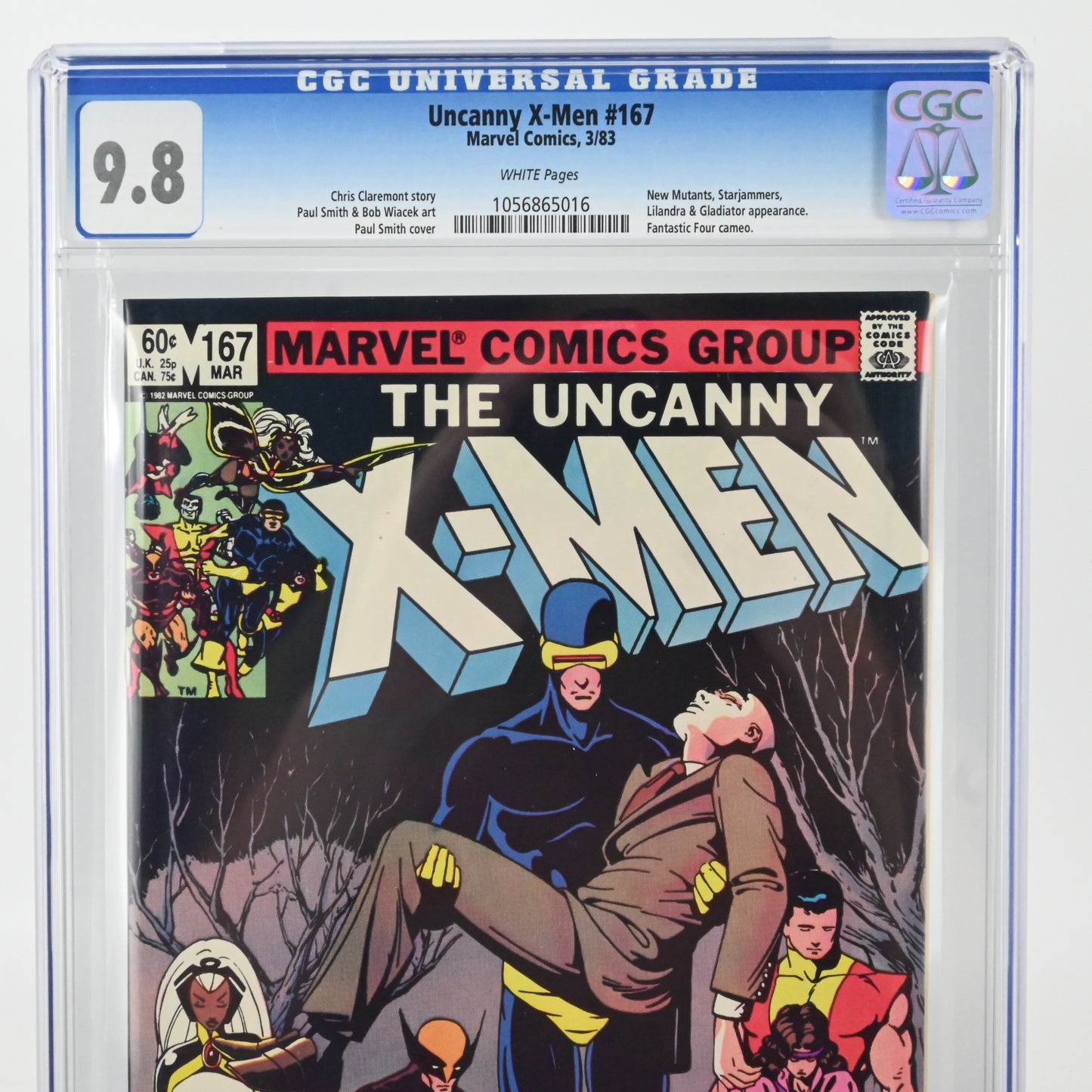 Uncanny X-Men #167 -Marvel Comics 3/83 CGC 9.8 Grade