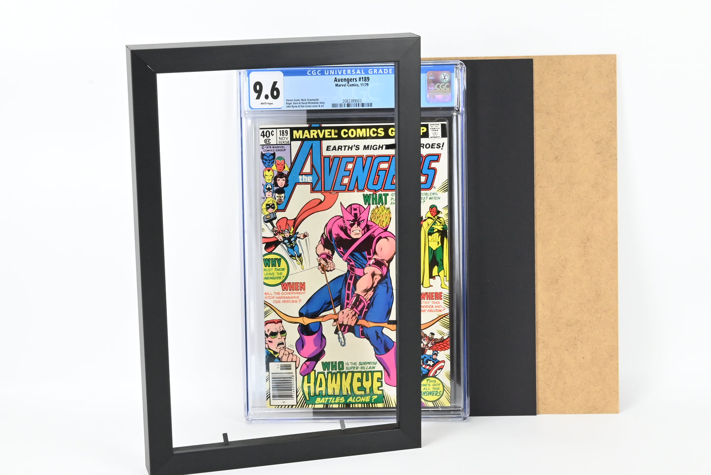 CGC Graded Comics Black Painted Frame & Black Mount *Comic not Included*