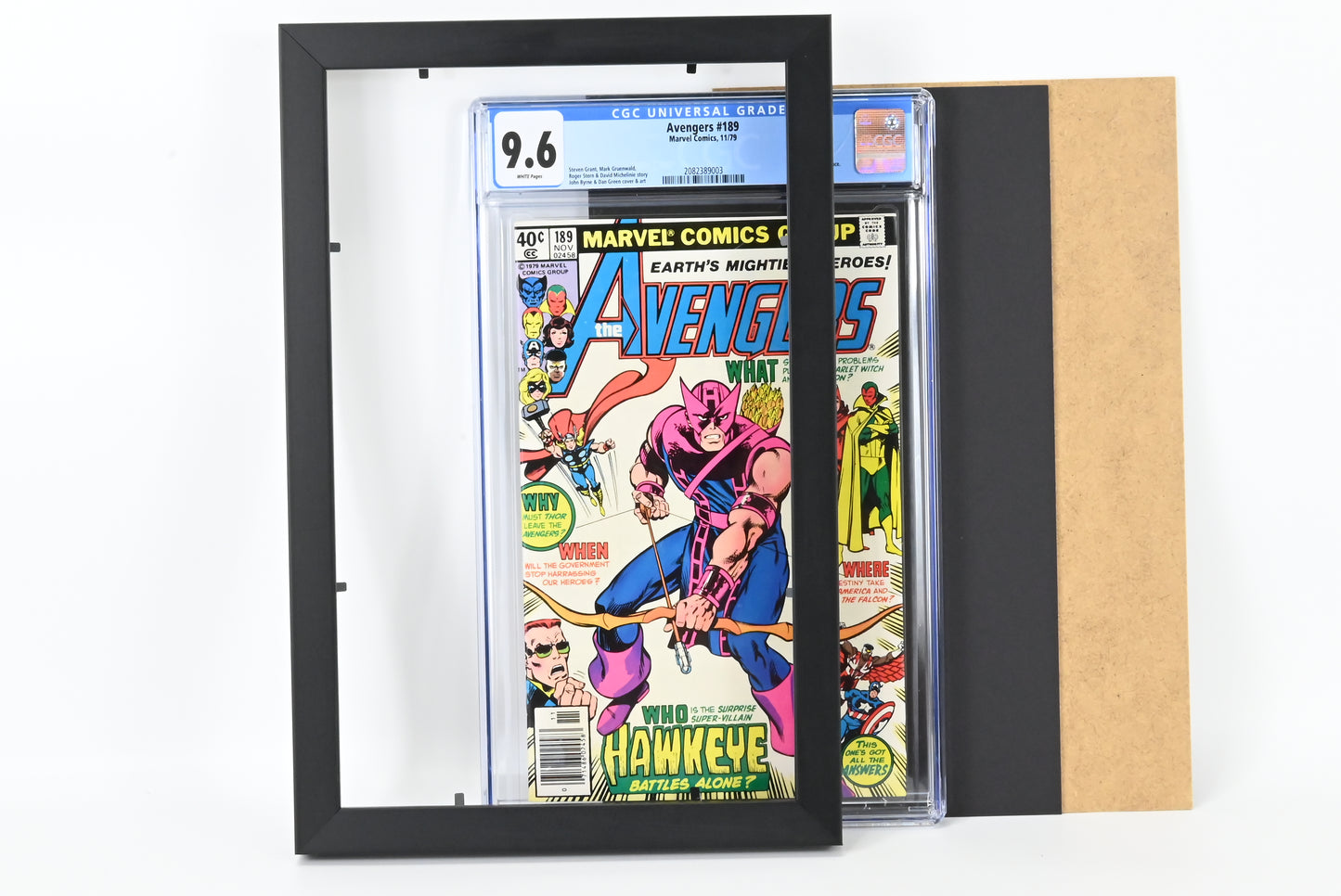 CGC Graded Comics Black Painted Frame & Black Mount *Comic not Included*
