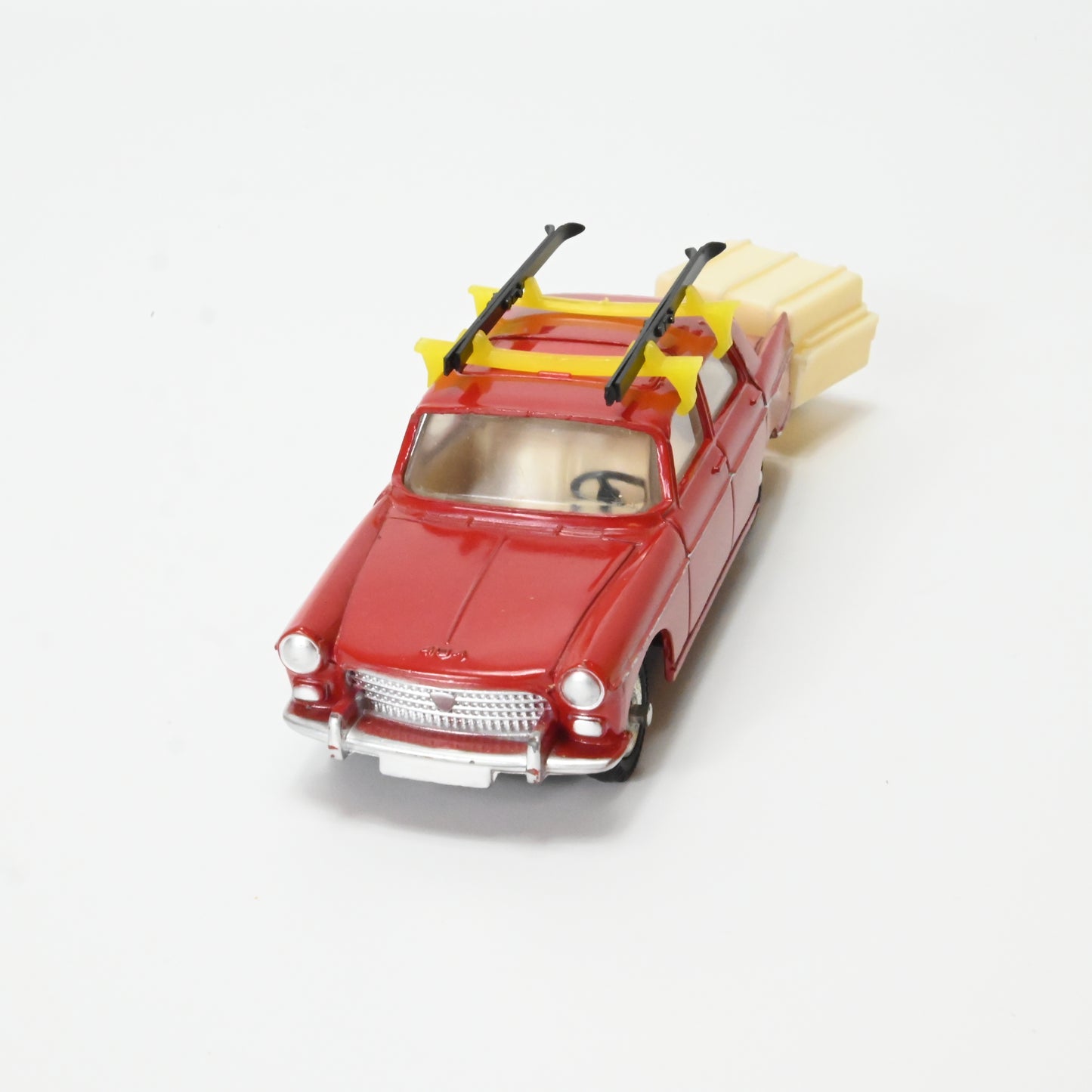 French Dinky 536 Peugeot 404 with Trailer/Skis in Original Box