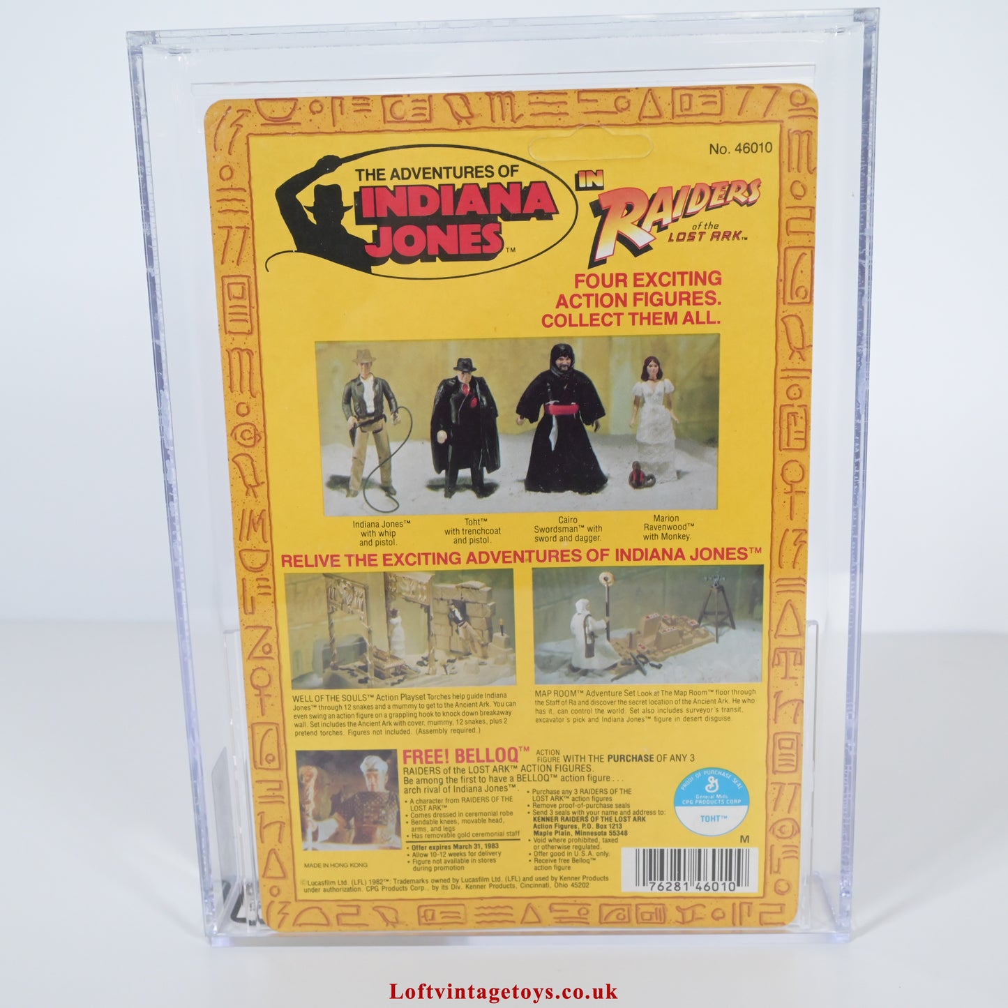 Kenner Indiana Jones Raiders Of The Lost Ark TOHT, AFA 85 not UKG