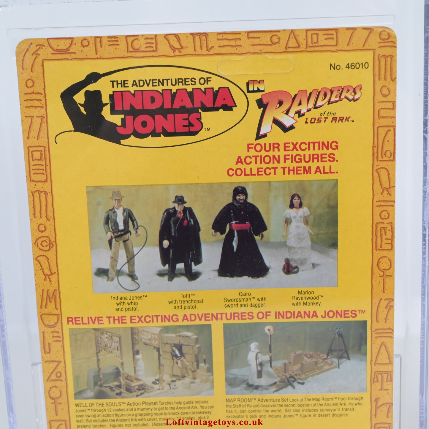 Kenner Indiana Jones Raiders Of The Lost Ark TOHT, AFA 85 not UKG