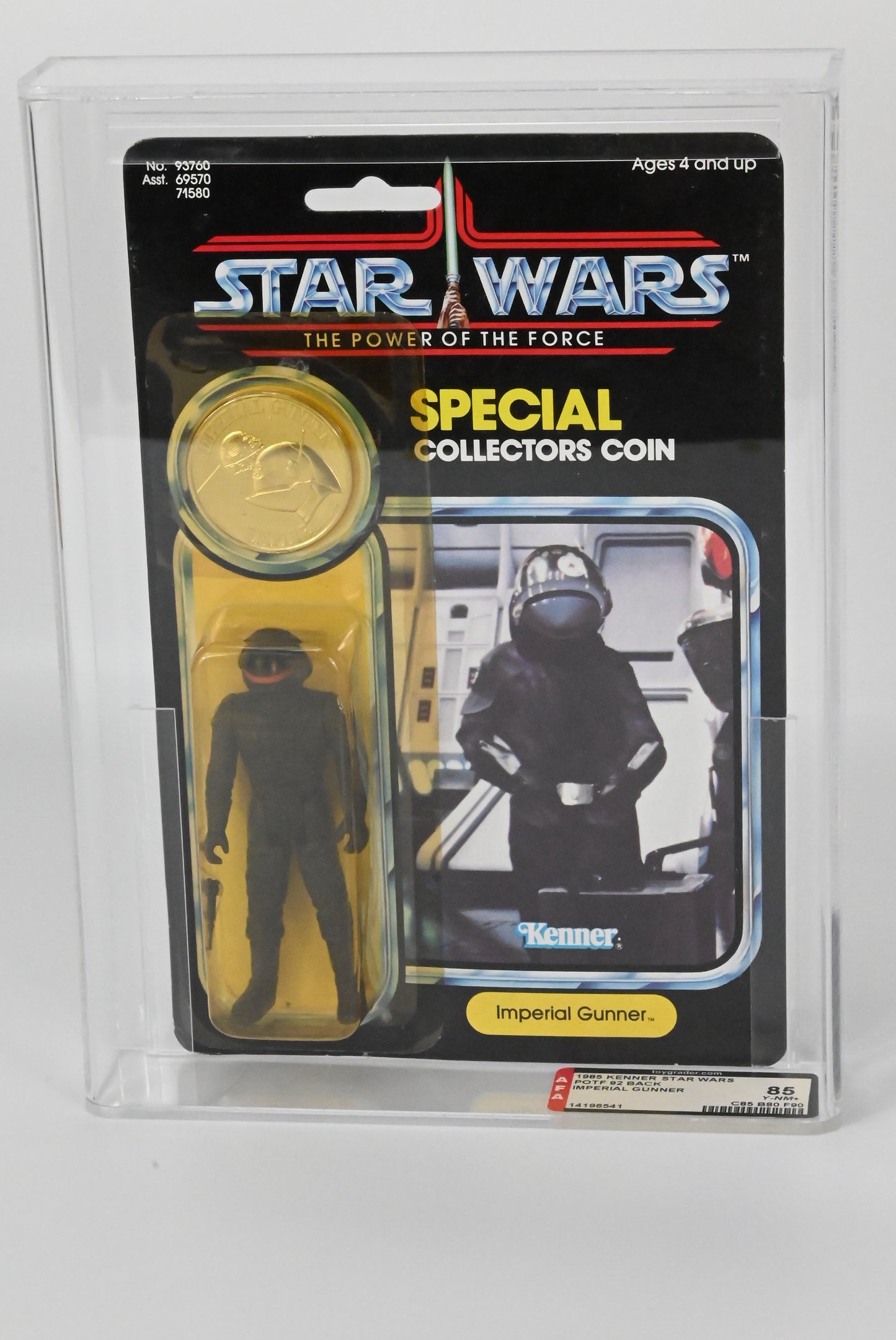 Kenner Star Wars The Power of the Force Imperial Gunner - AFA 85 Grade