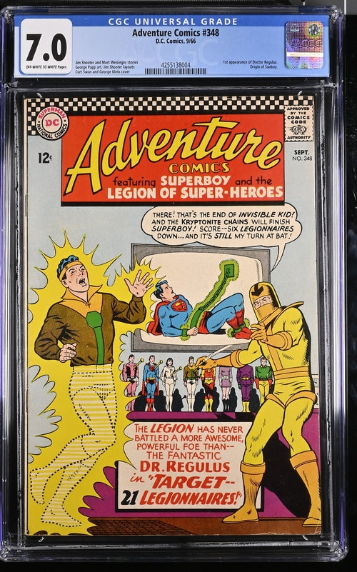 Adventure Comics 348 - 9/66 D.C. Comics/ CGC 7.0