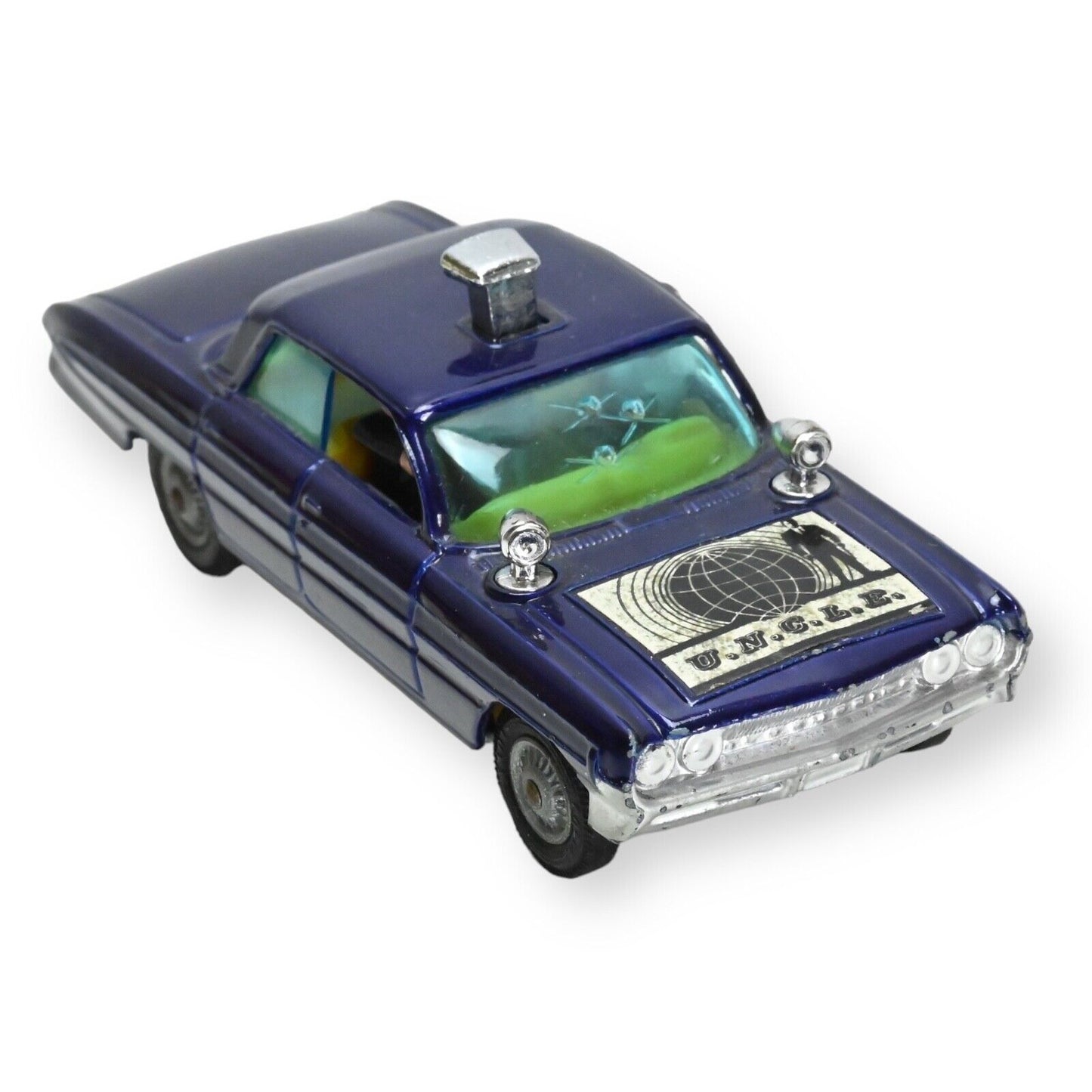 Corgi 497 "The Man from UNCLE" Oldsmobile Super 88 Thrushbuster + Ring