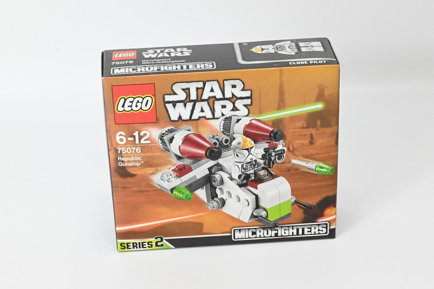 Lego Star Wars 75076 Republic Gunship & Clone Pilot - New & Sealed