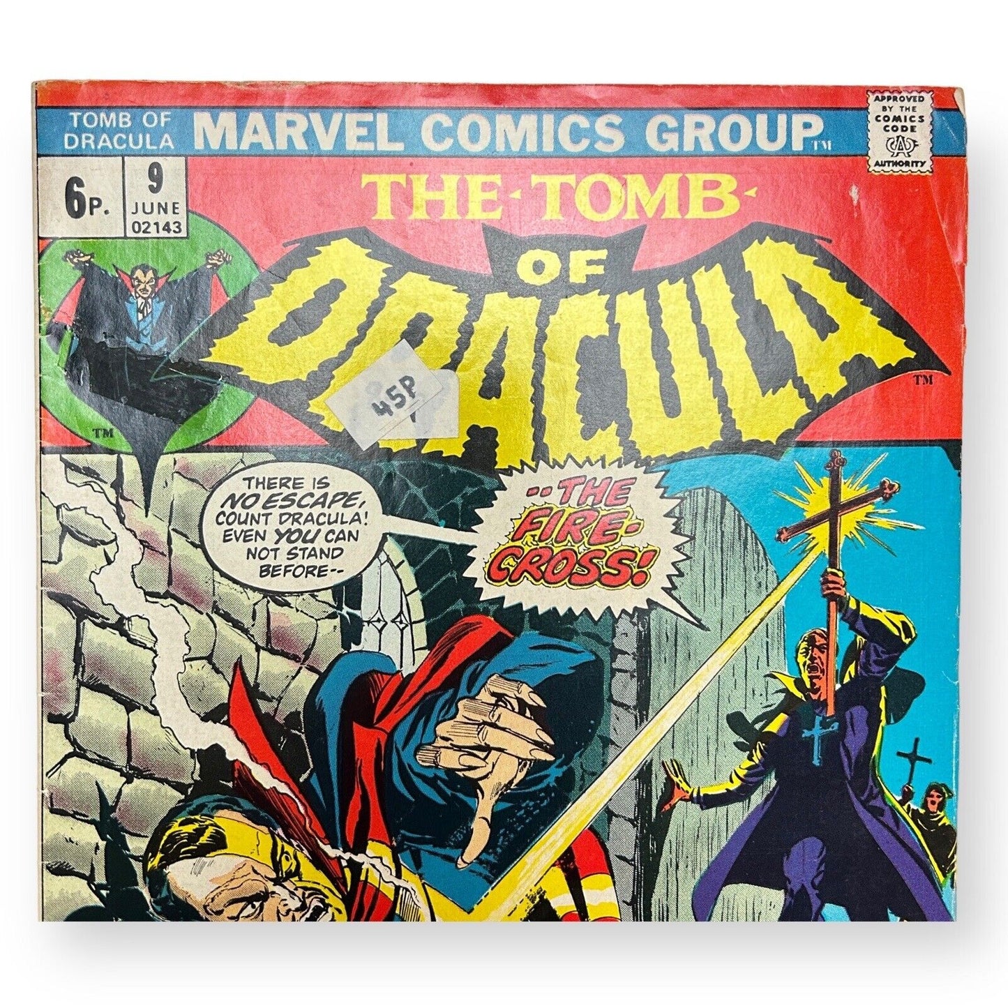 Das Grabmal von Dracula Nr. 9, Marvel 1973 – 6p (5,0 – 6,5 Note)