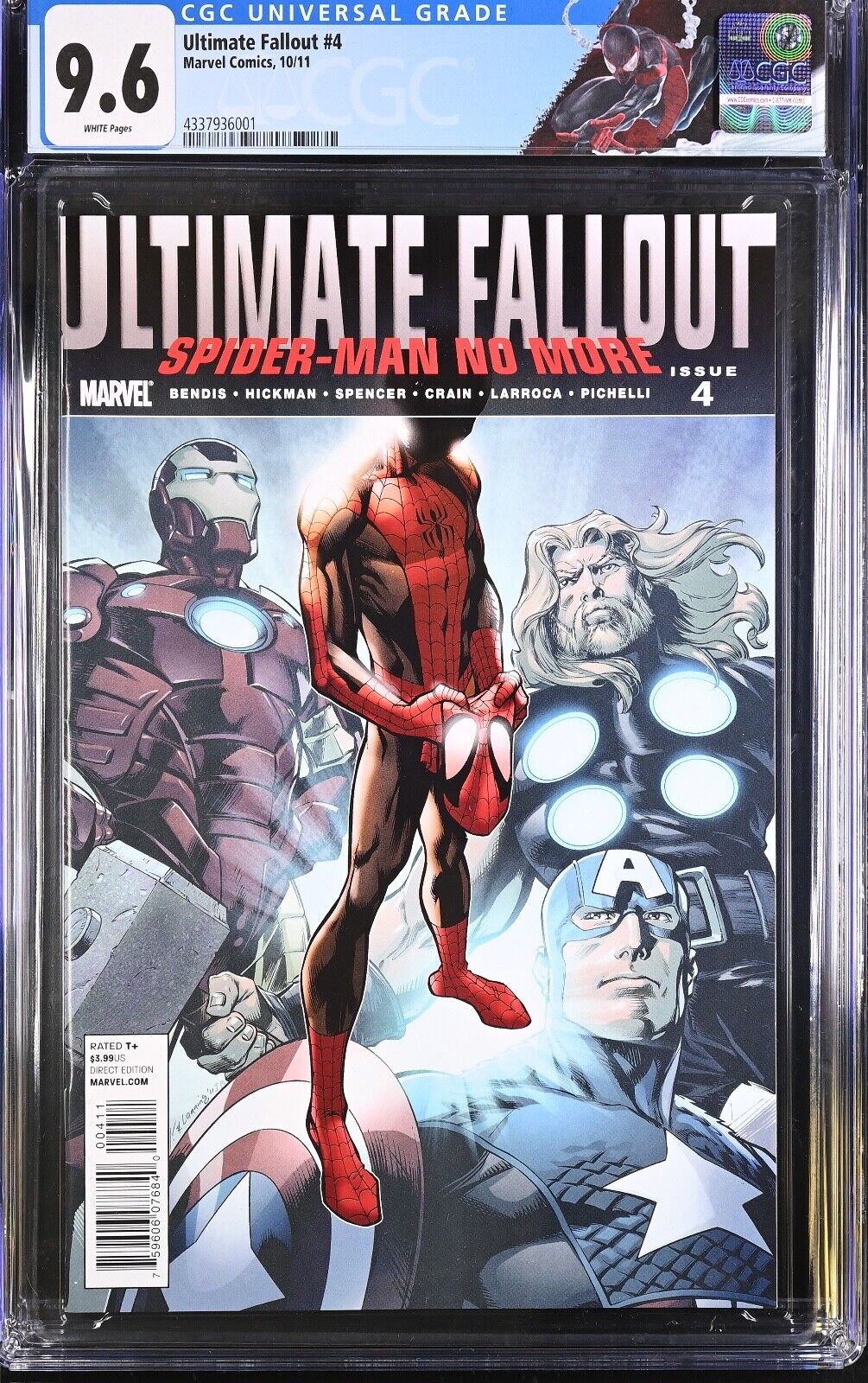 Ultimate Fallout #4 CGC 9.6 - Oct 2011, Marvel Comics - 1ST PRINT