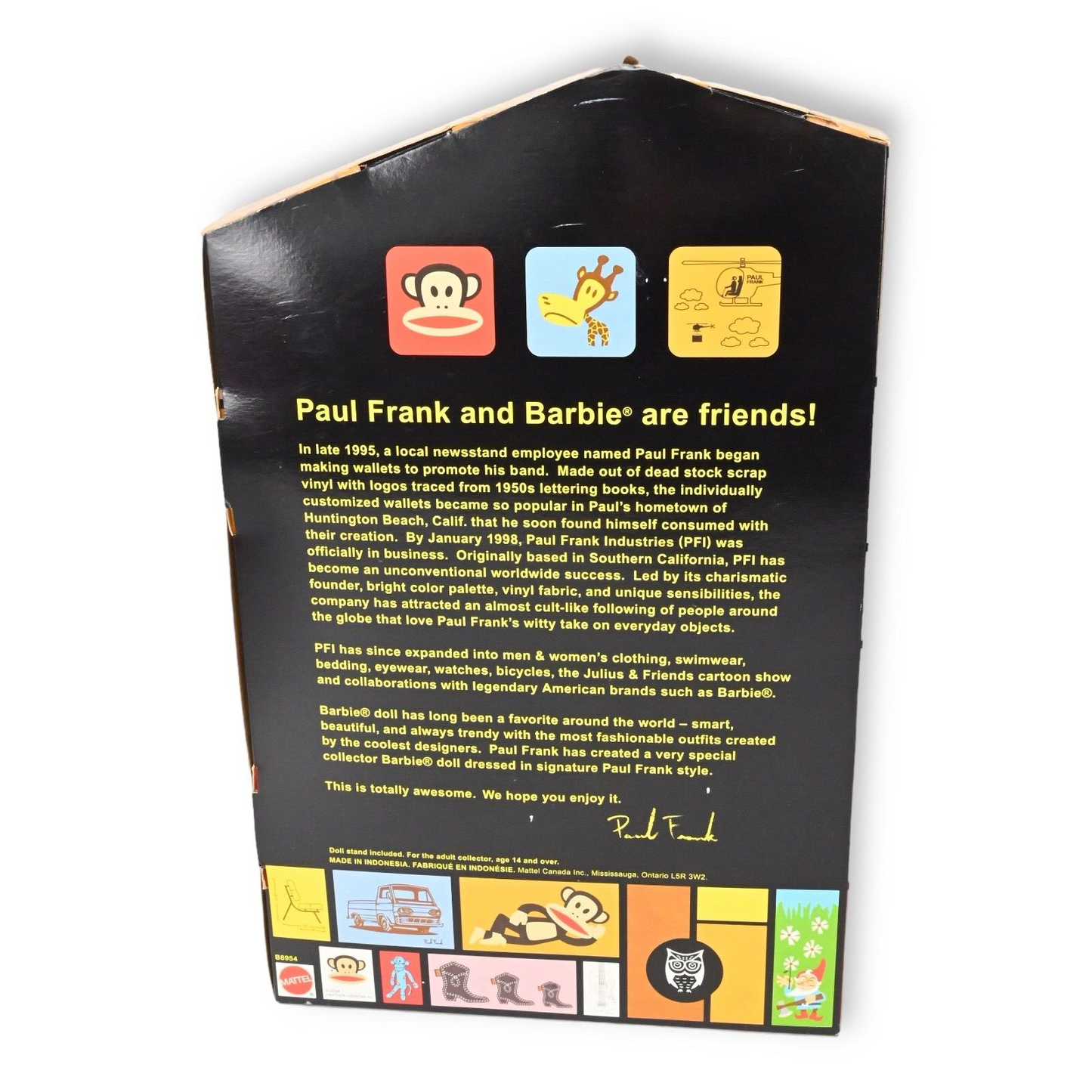 Mattel Paul Frank Barbie Collector Limited Edition Doll - B8954