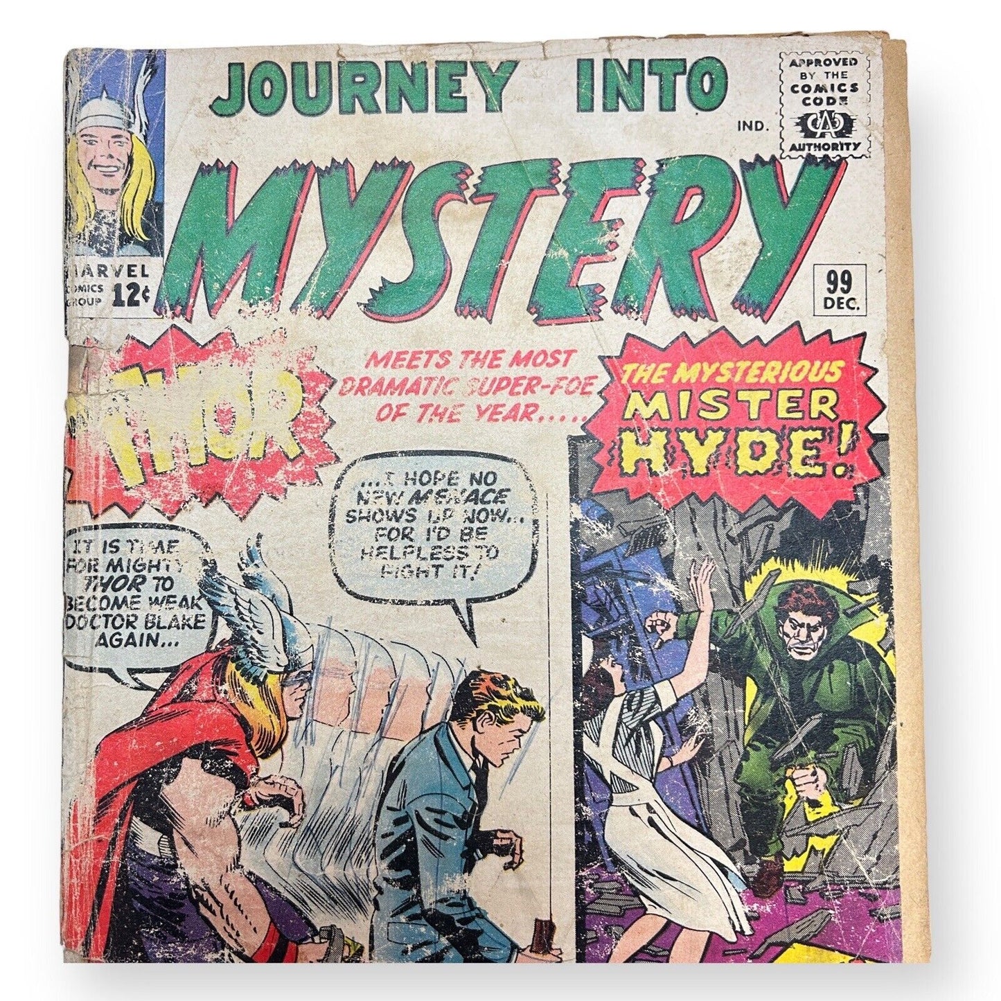 Journey Into Mystery #99 Marvel 1963 - 12cents / Key Comics (0.5-1.0 Grade)