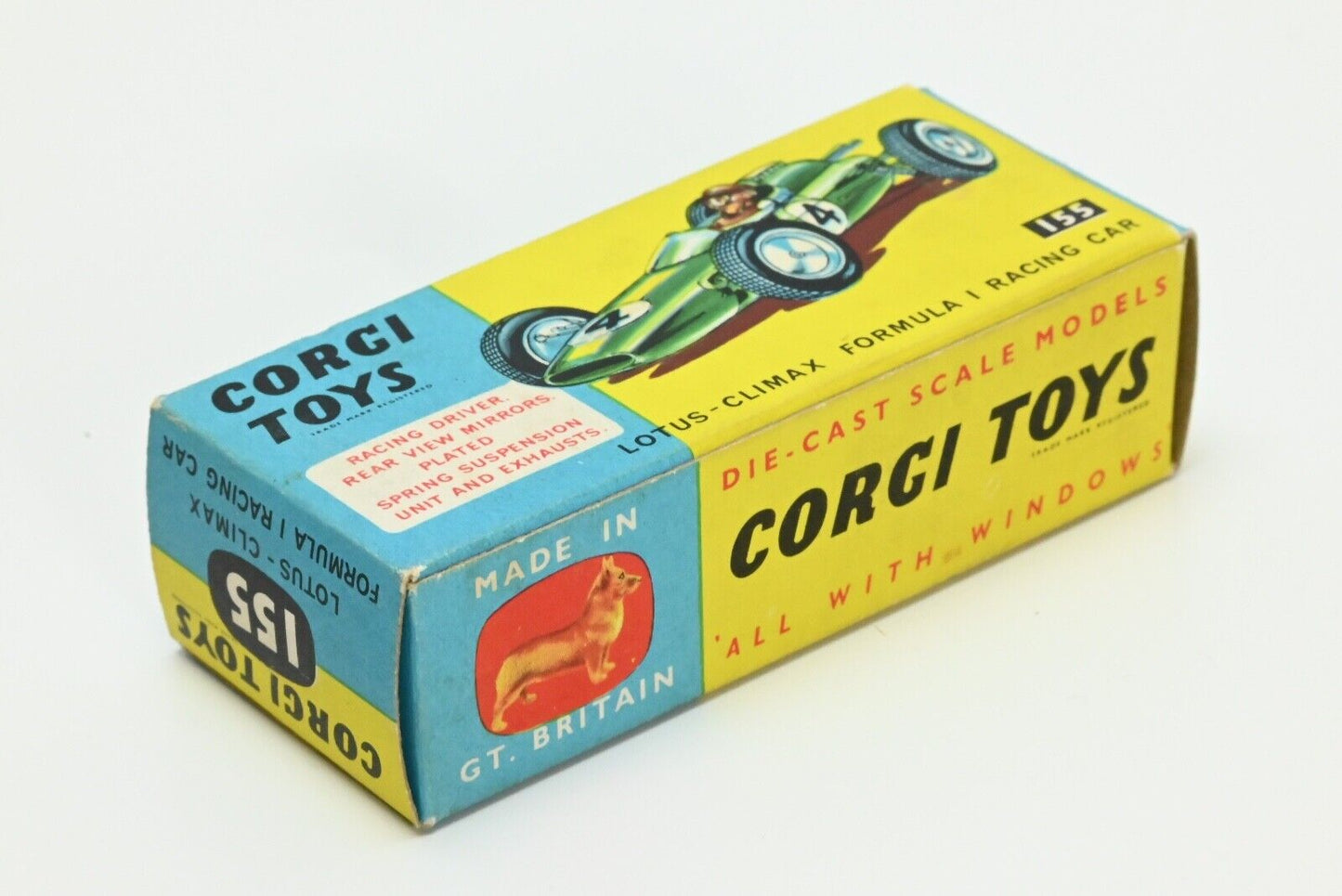 Corgi 155 Lotus Climax Formula 1 Racing Car - Original