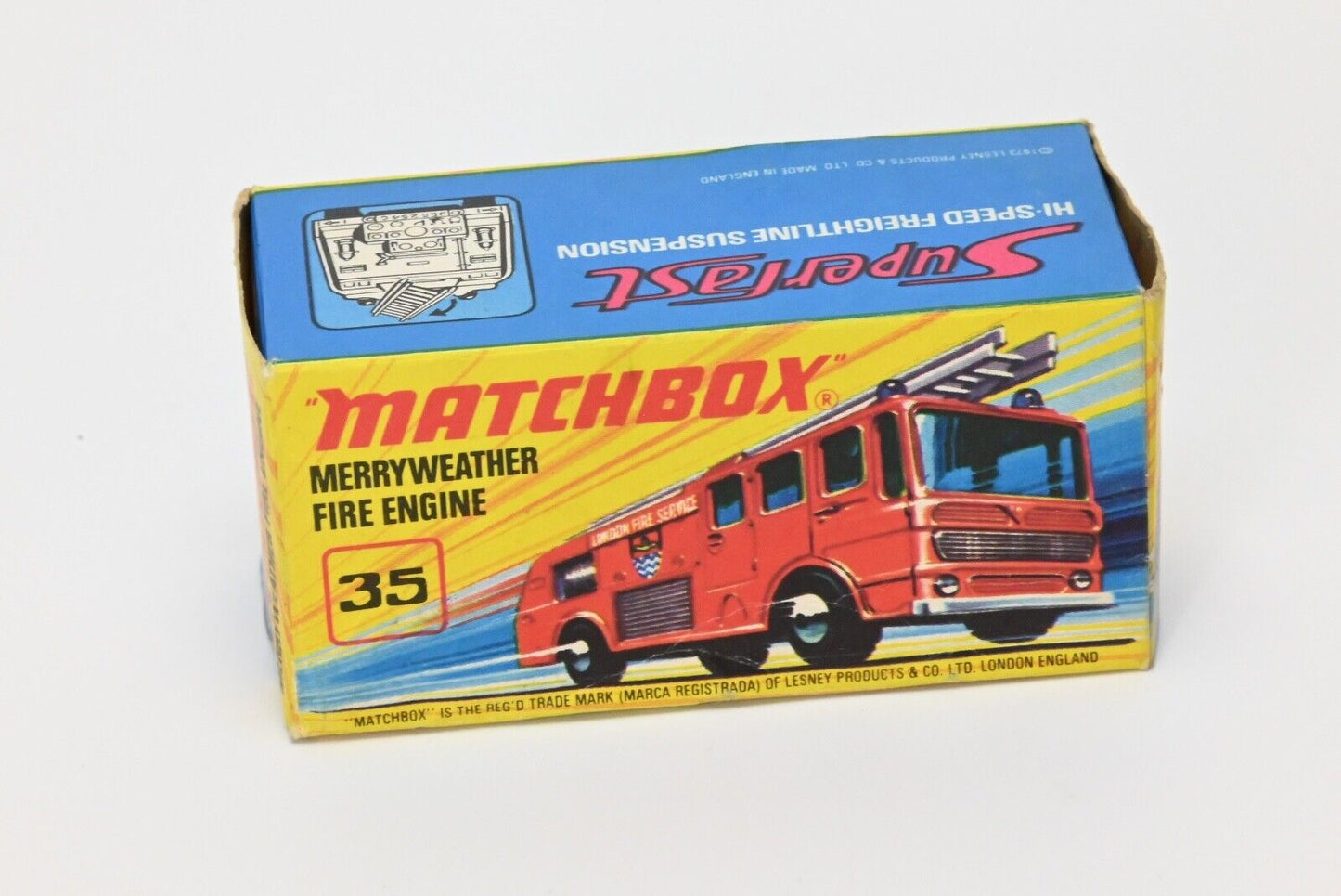 Matchbox Superfast No.35 Merryweather Fire Engine