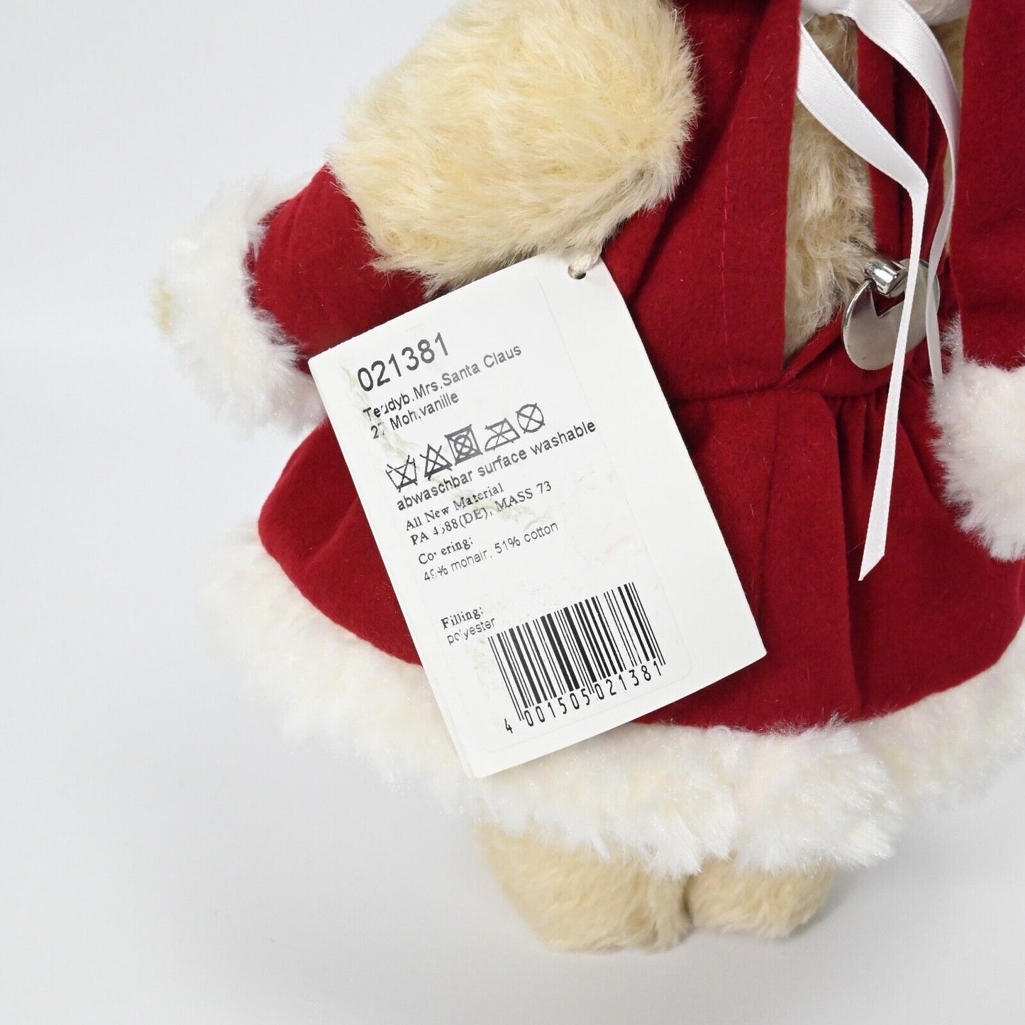 Steiff Mrs Santa Claus Musical Teddy Bear Limited Edition - 021381