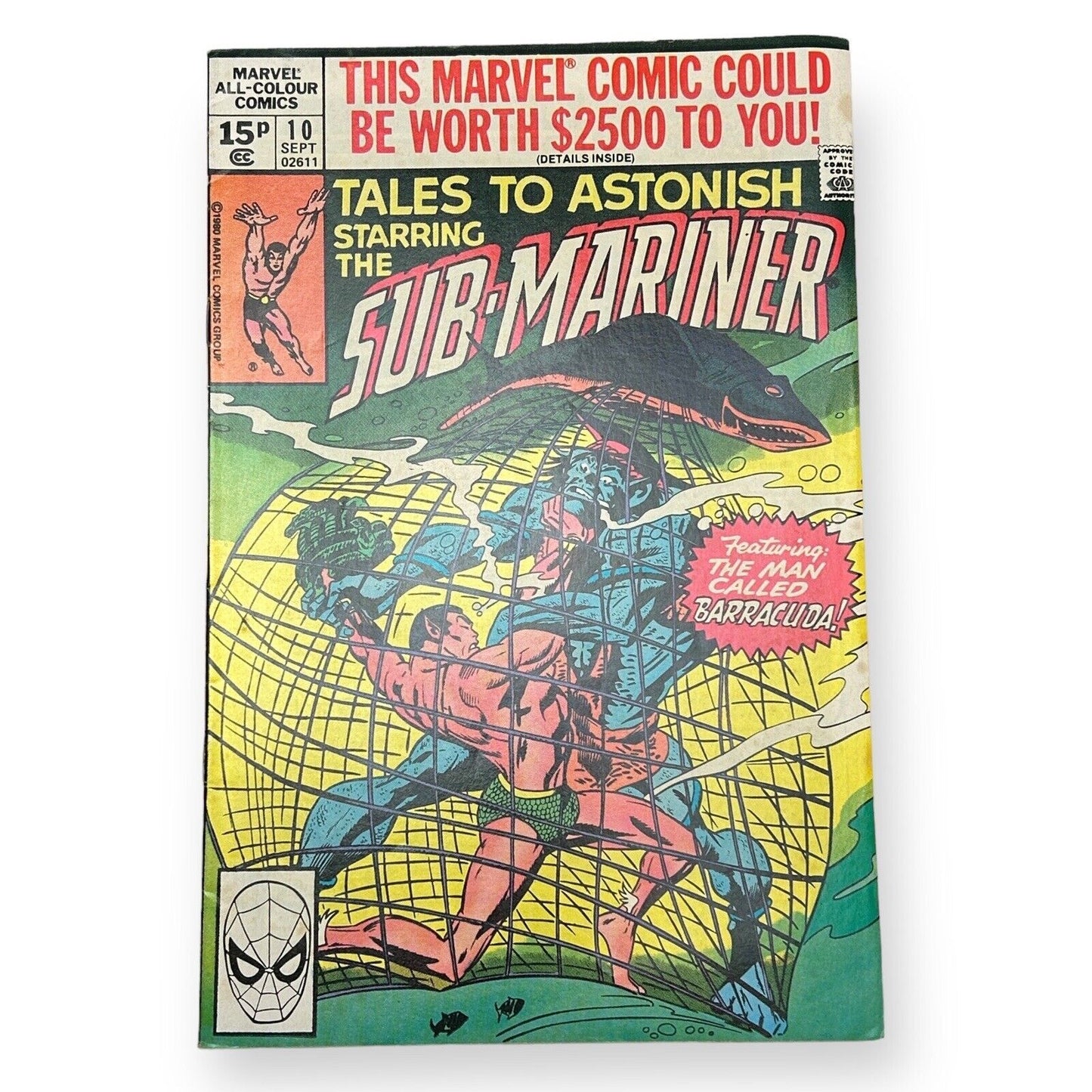 SUB-MARINER AUSGABE NR. 10 – MARVEL 1969 / 🔑 Comic (Klasse 6 – 7,5)