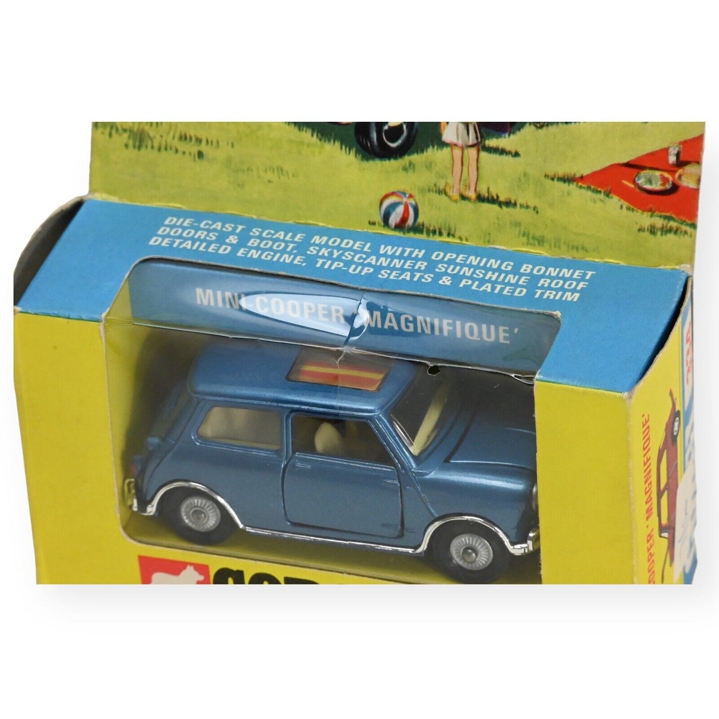 Corgi 334 Mini Cooper Magnifique - Metallic Blue