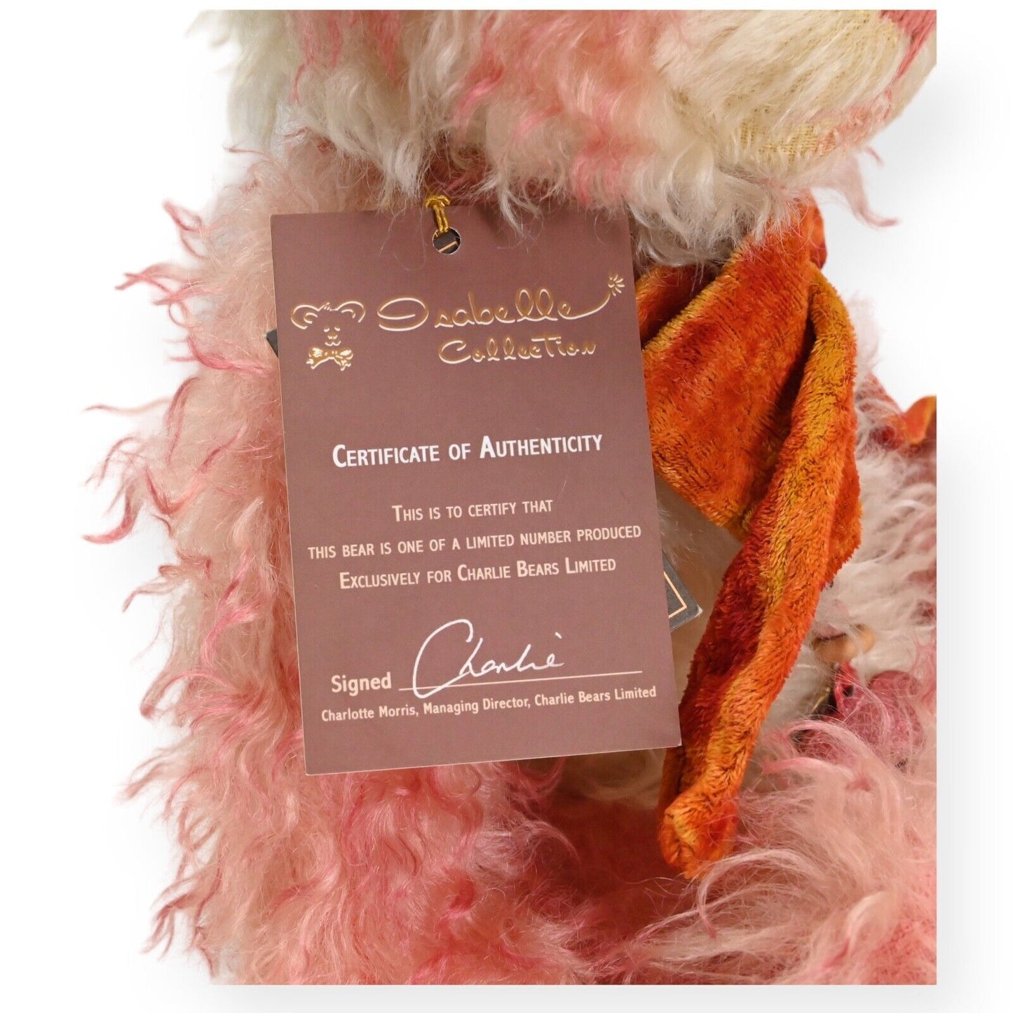 Charlie Bears Strawberry Cheesecake Teddy Bear - SJ 4768A