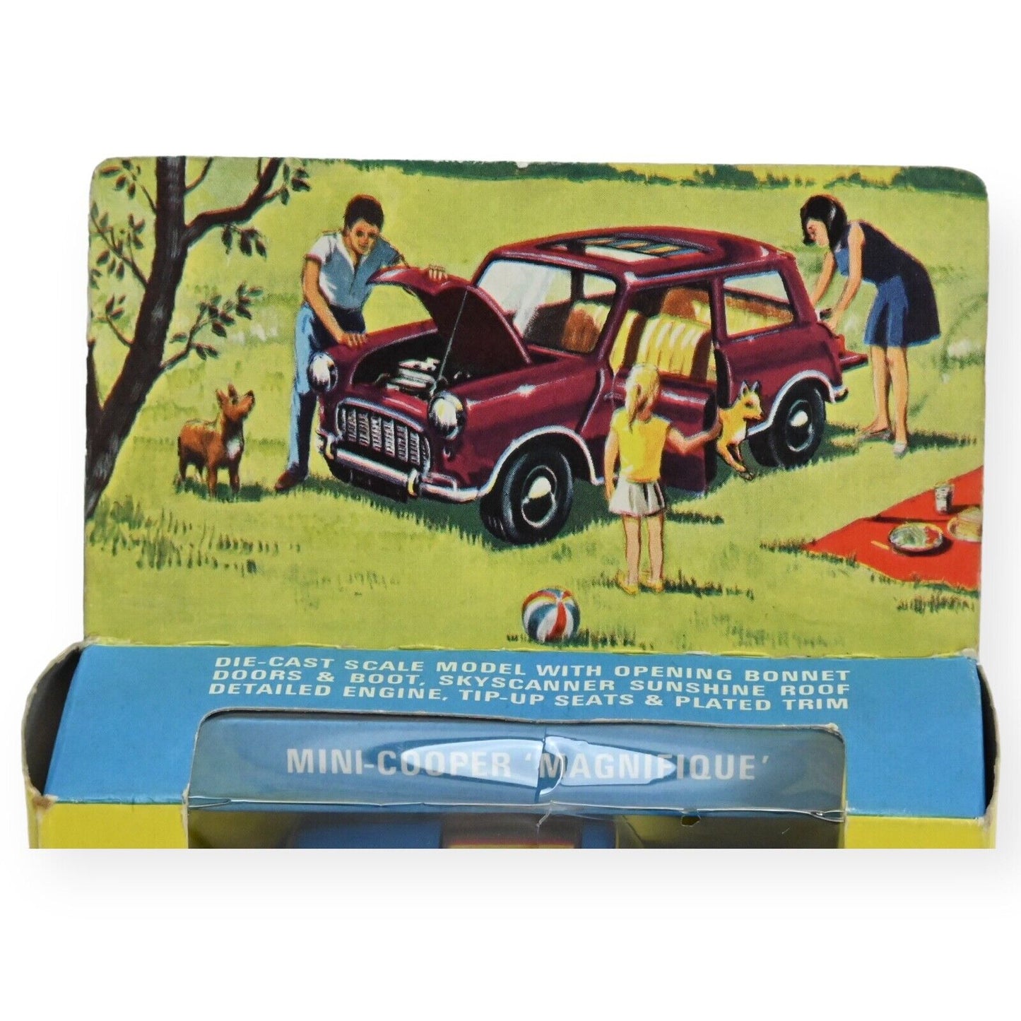 Corgi 334 Mini Cooper Magnifique - Metallic Blue