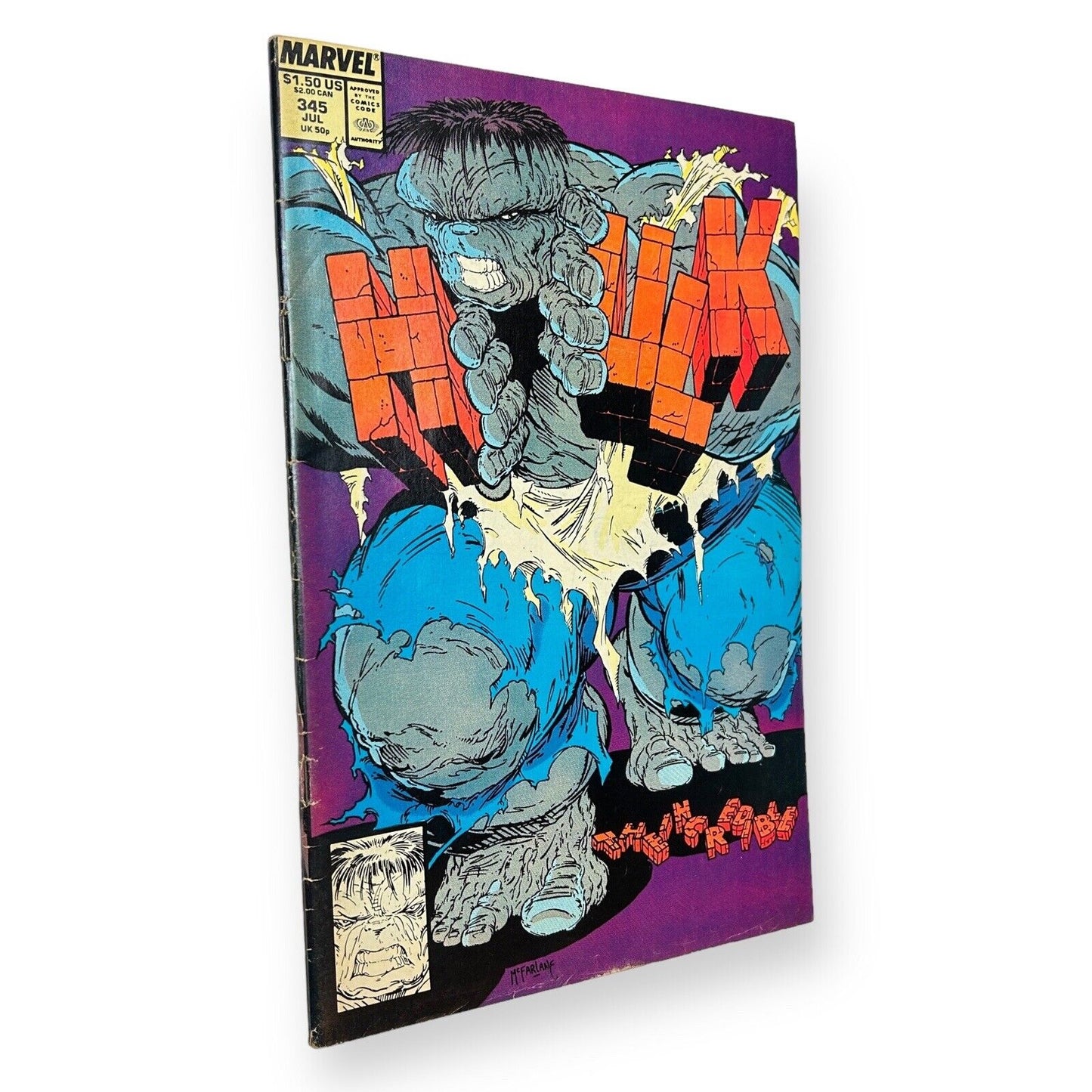DER UNGLAUBLICHE HULK #345 DIRECT EDITION MARVEL 1988 – 1,50 $ (Klasse 3,5–5,5)