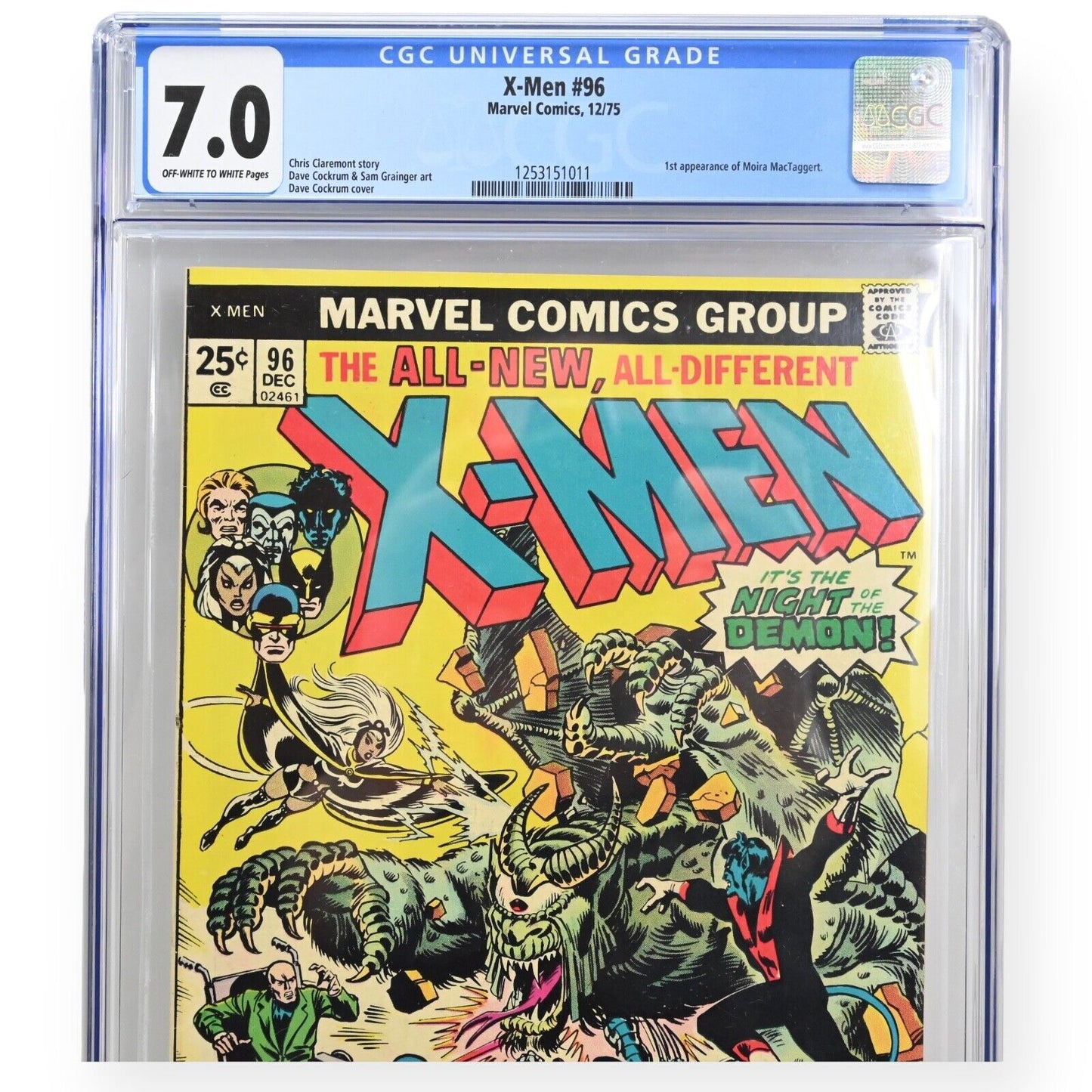 X-Men #96 – CGC 7.0 – Marvel Comics / 1. Moira MacTaggert
