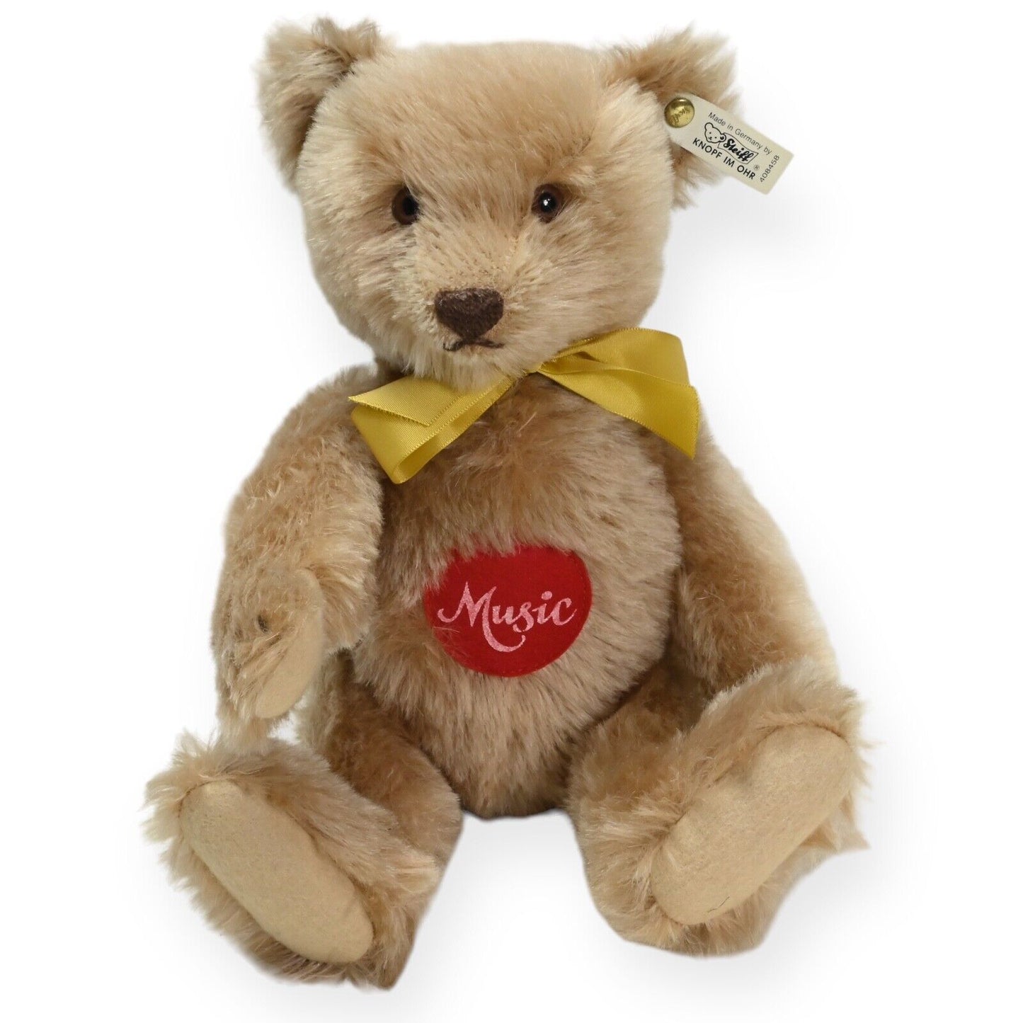Steiff Music Teddy Replica 1951 Ltd Ed White Tag - 408458