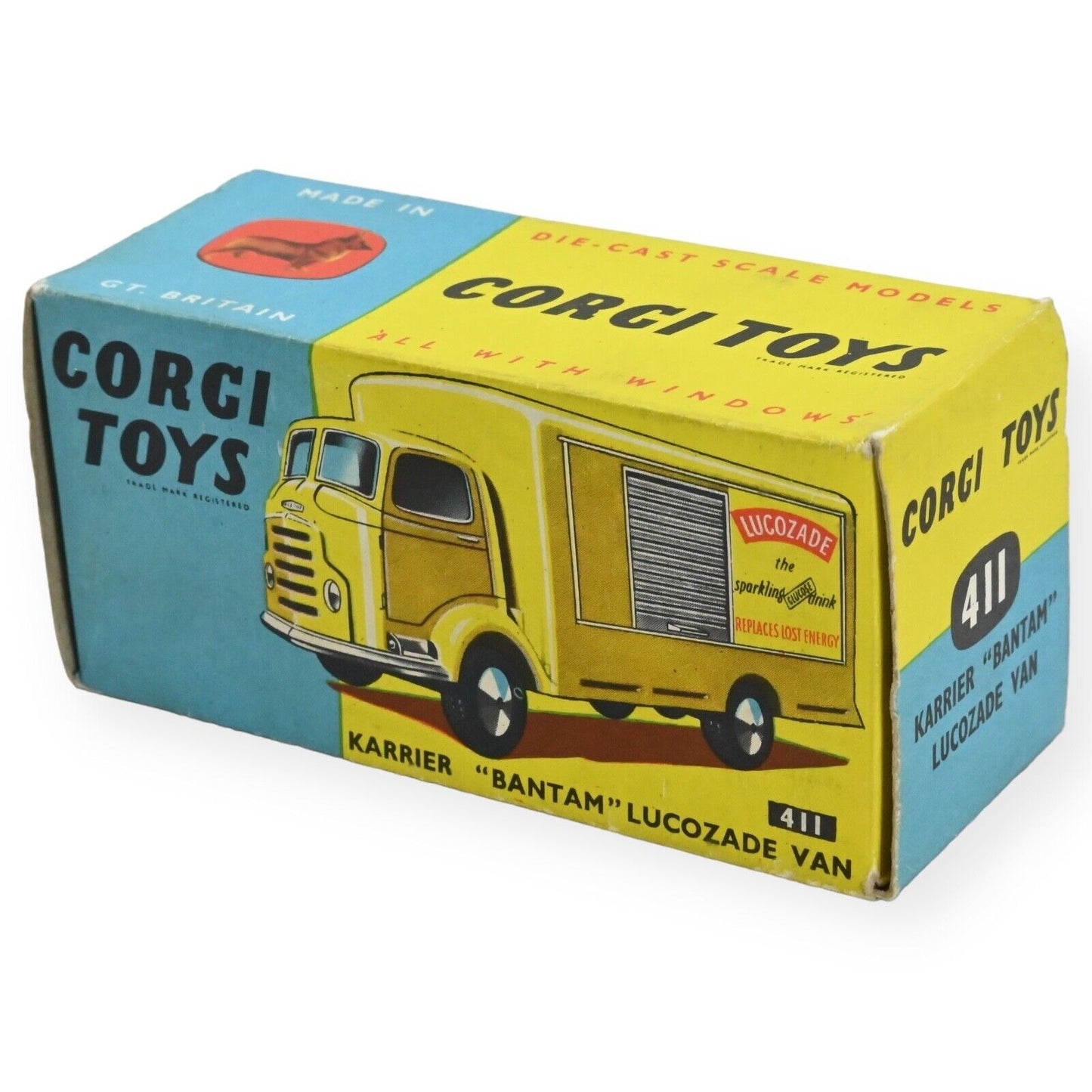 Corgi 411 Karrier Bantam "Lucozade" Delivery Van
