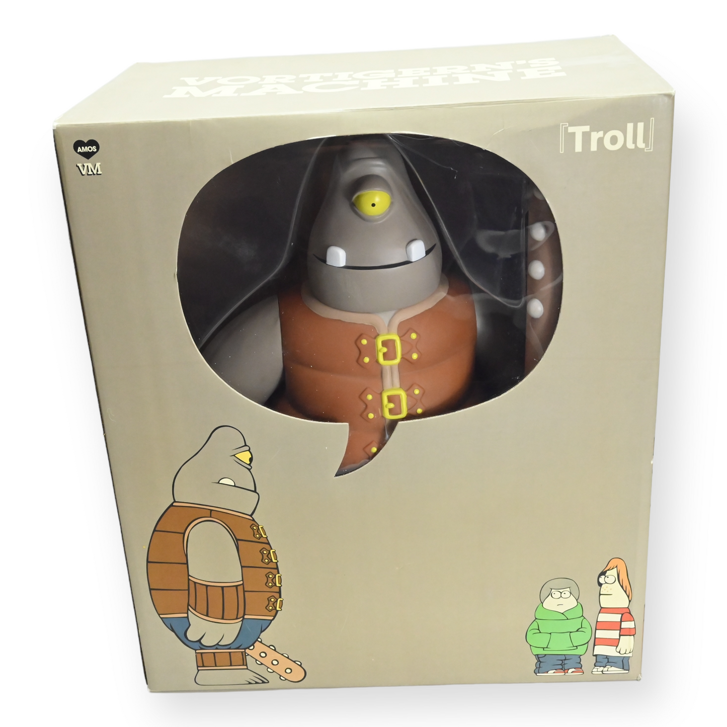 Amos Toys James Jarvis Troll 17" Vinyl Art Silas - RARE