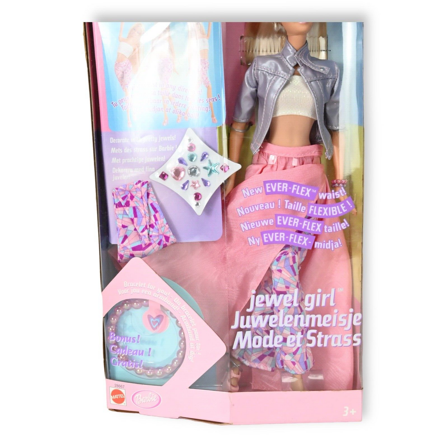 Mattel 2000 Jewel Girl Barbie Doll in Original Box # 28667