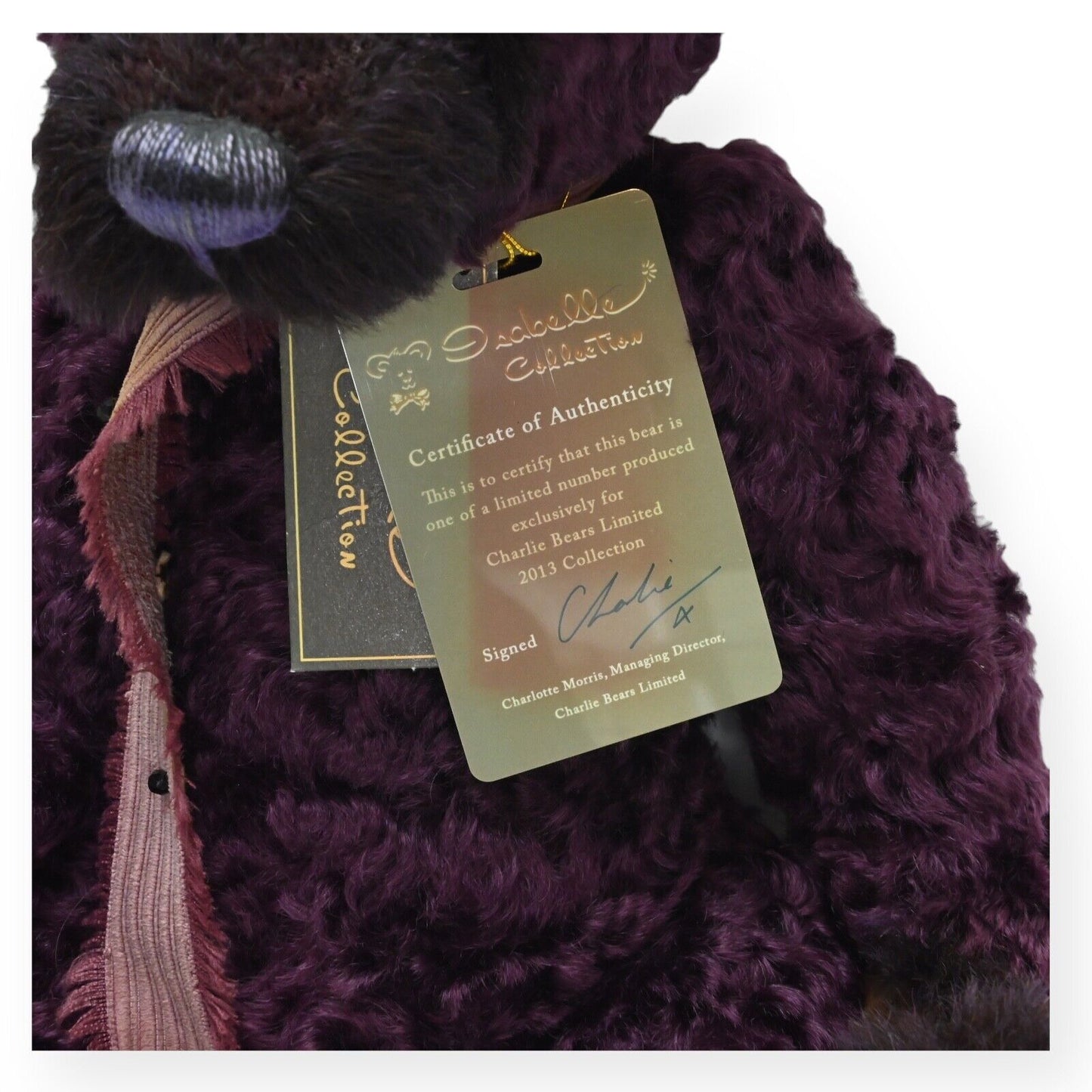 Charlie Bears Marples Isabelle Collection Teddy Bear SJ 5265