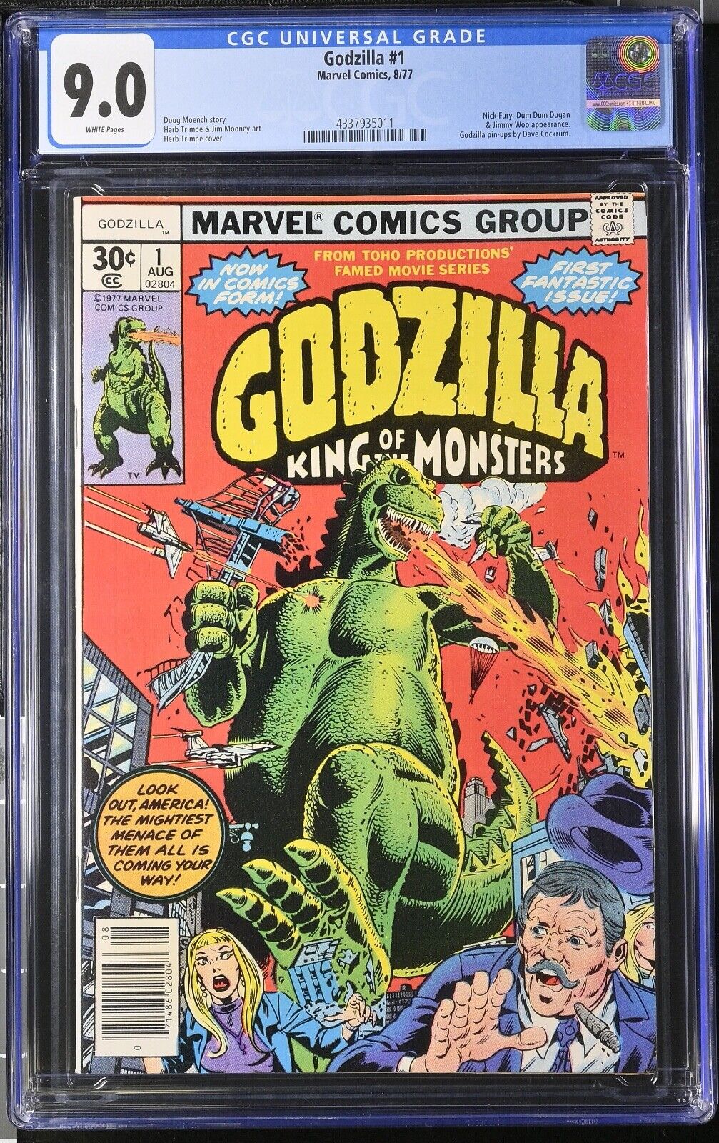 Godzilla #1 König der Monster CGC 9.0 - Marvel Comics (1977) SCHLÜSSELAUSGABE