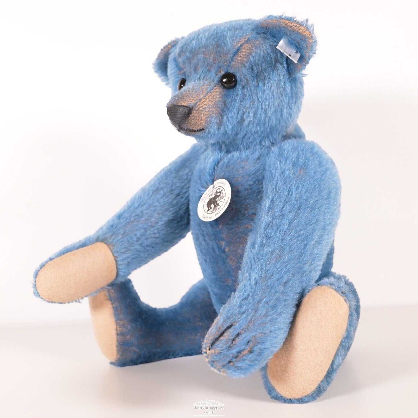 Steiff 1908 Replica Blue Mohair Teddy Bear - 403002