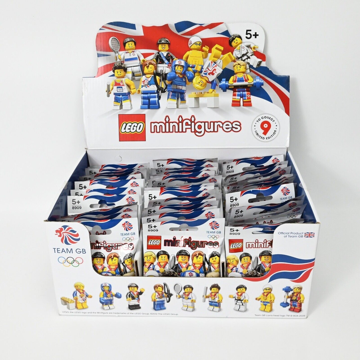 Lego 8909 Team Gb 2012 Olympic Minifigures Complete * 60 bags