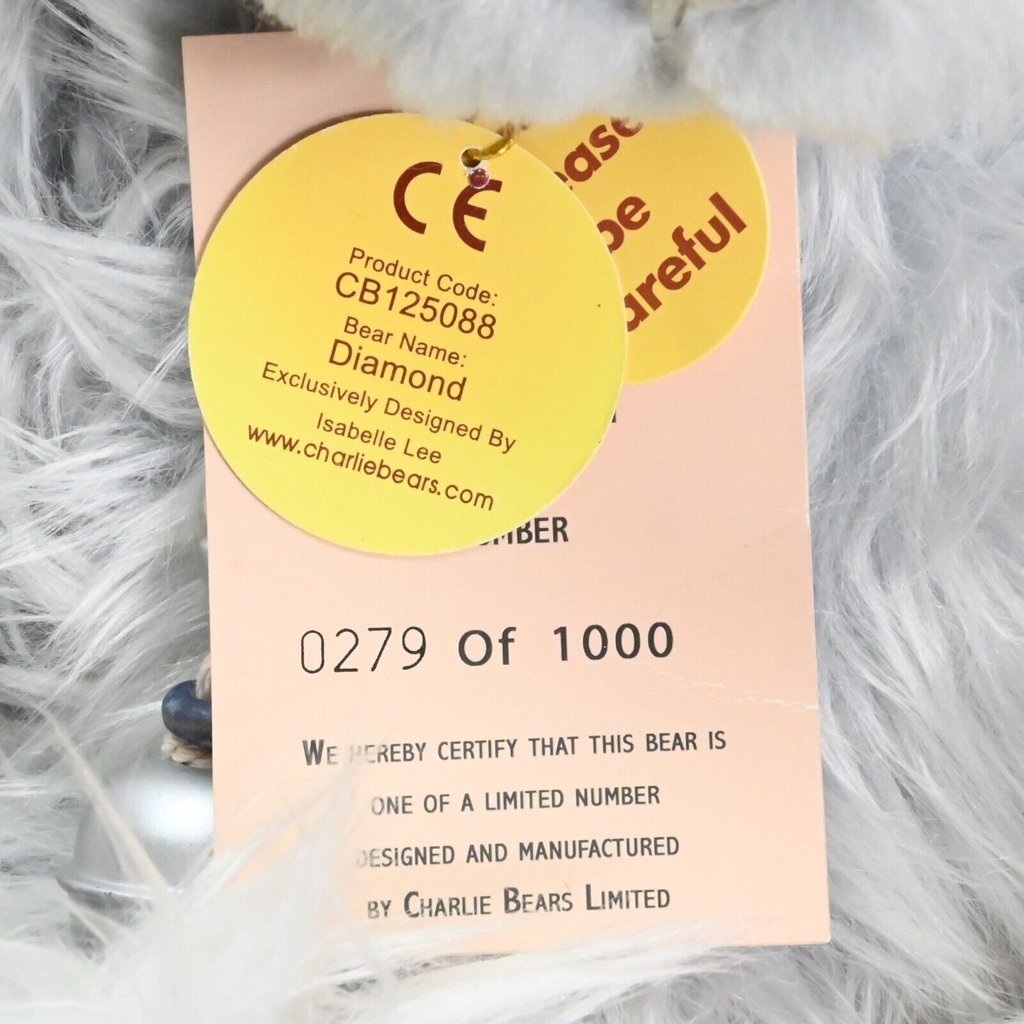 Charlie Bears Diamond Teddy Bear - CB 125088
