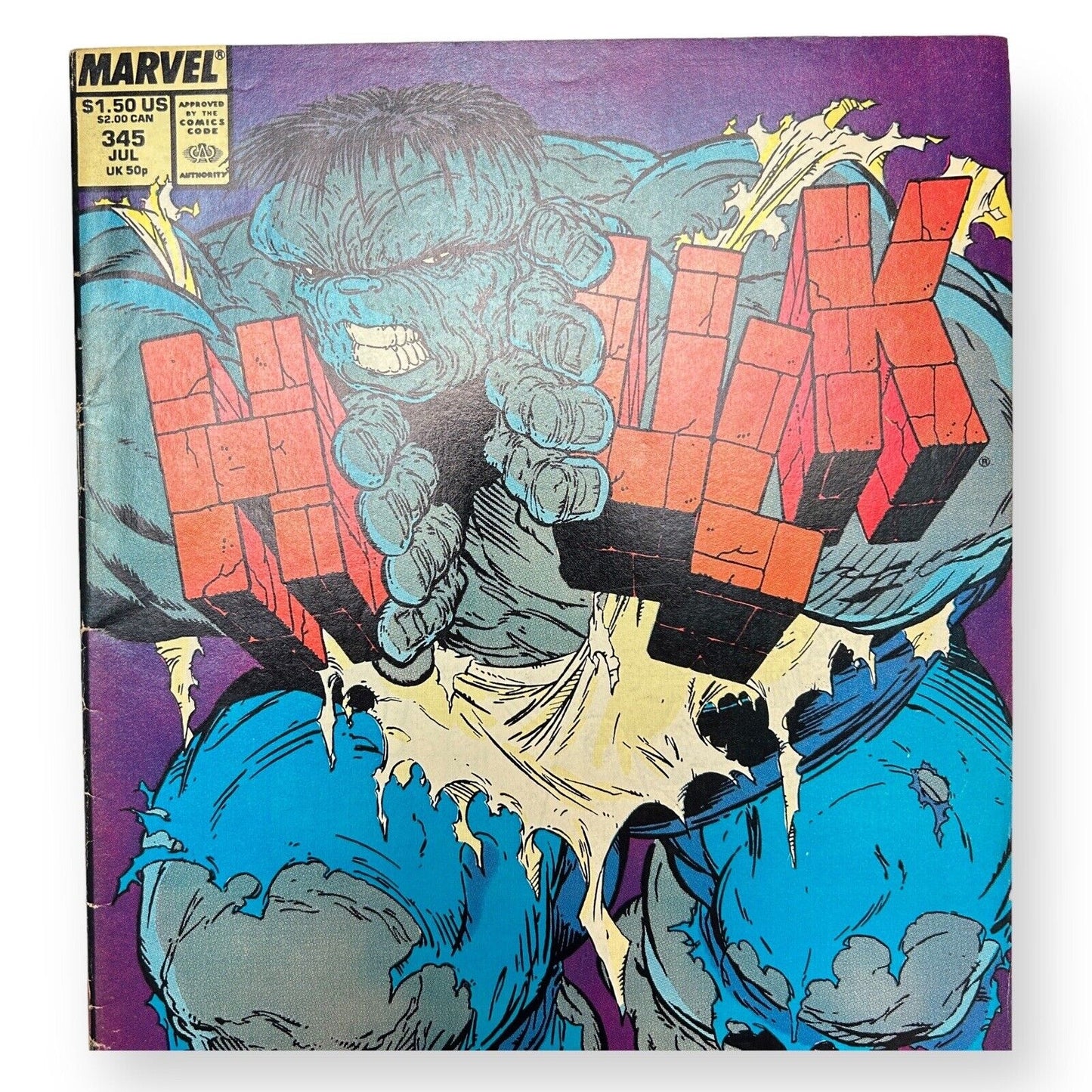 DER UNGLAUBLICHE HULK #345 DIRECT EDITION MARVEL 1988 – 1,50 $ (Klasse 3,5–5,5)