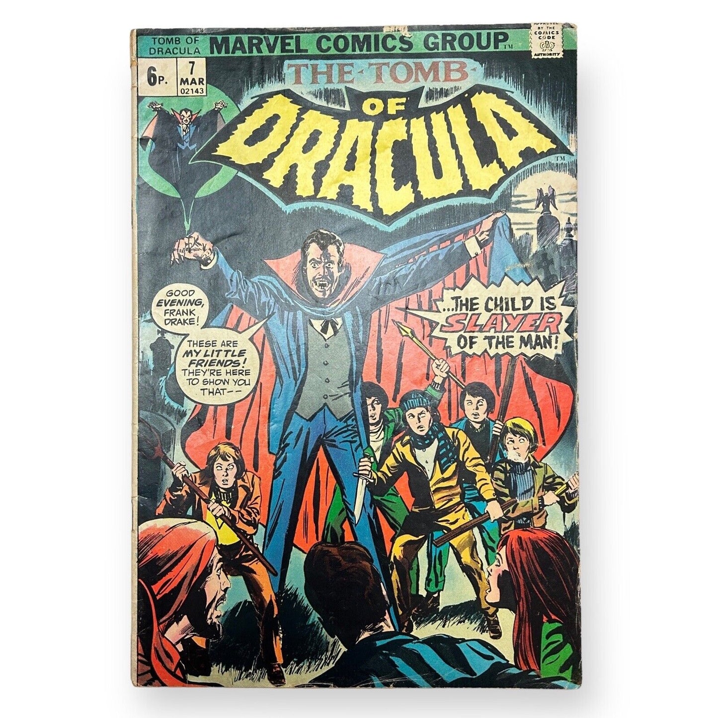 Tomb Of Dracula Nr. 7 – 6p Marvel 1973 (2,5 – 3,5 Note)