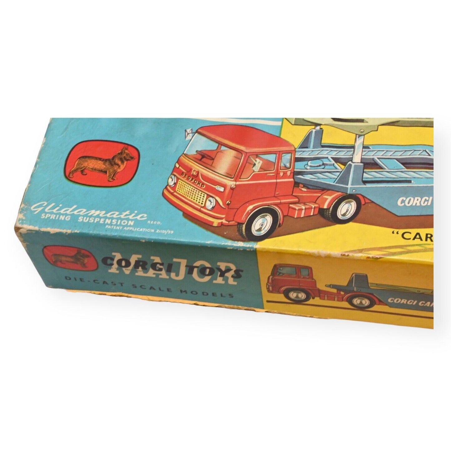 Corgi 1105 Bedford Tk Carrimore Car Transporter - Red Cab