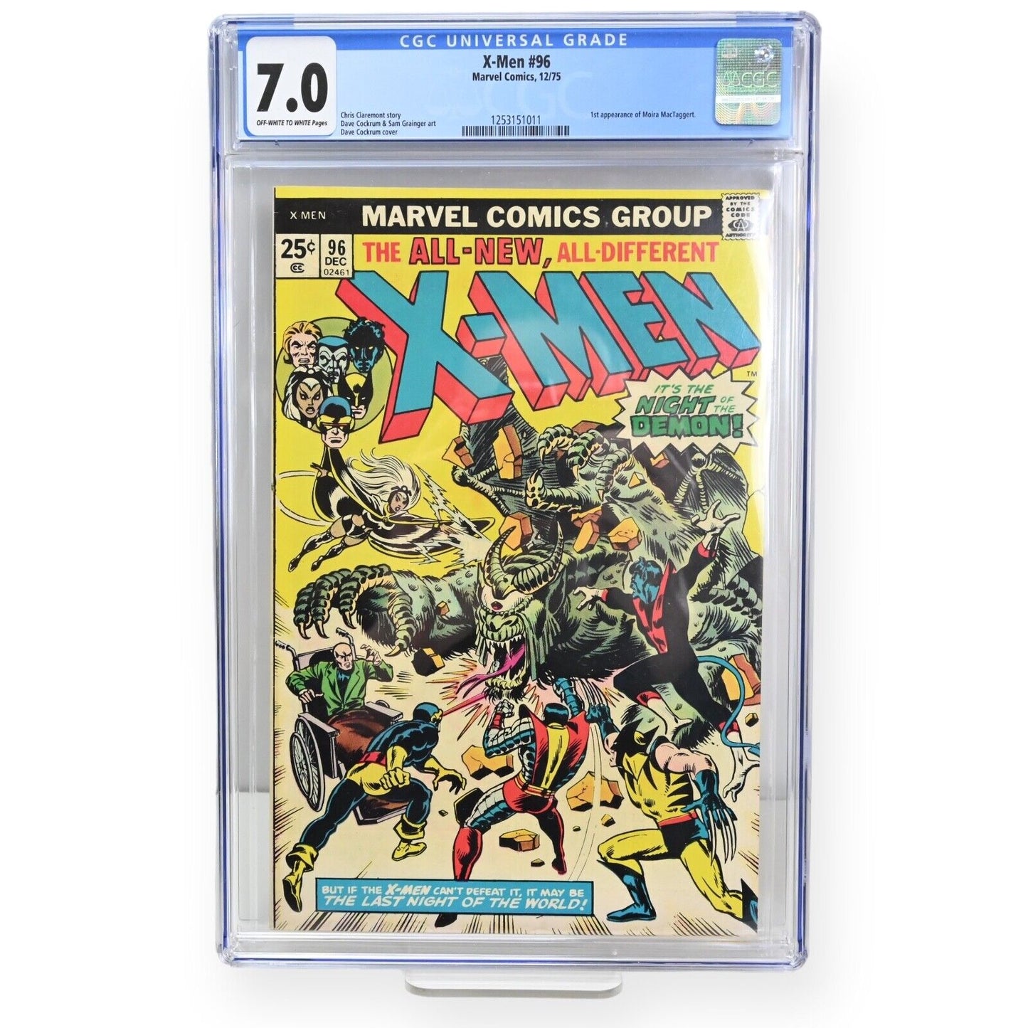 X-Men #96 – CGC 7.0 – Marvel Comics / 1. Moira MacTaggert