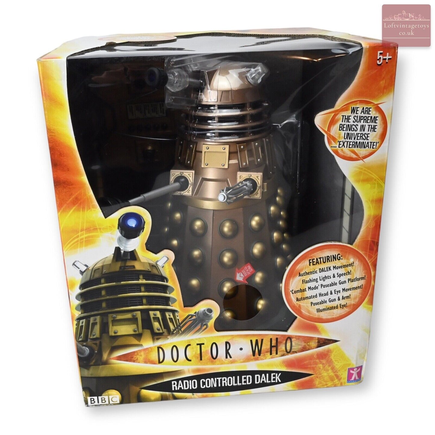 Doctor Who Großer funkgesteuerter Dalek – Bronze / Neu und versiegelt