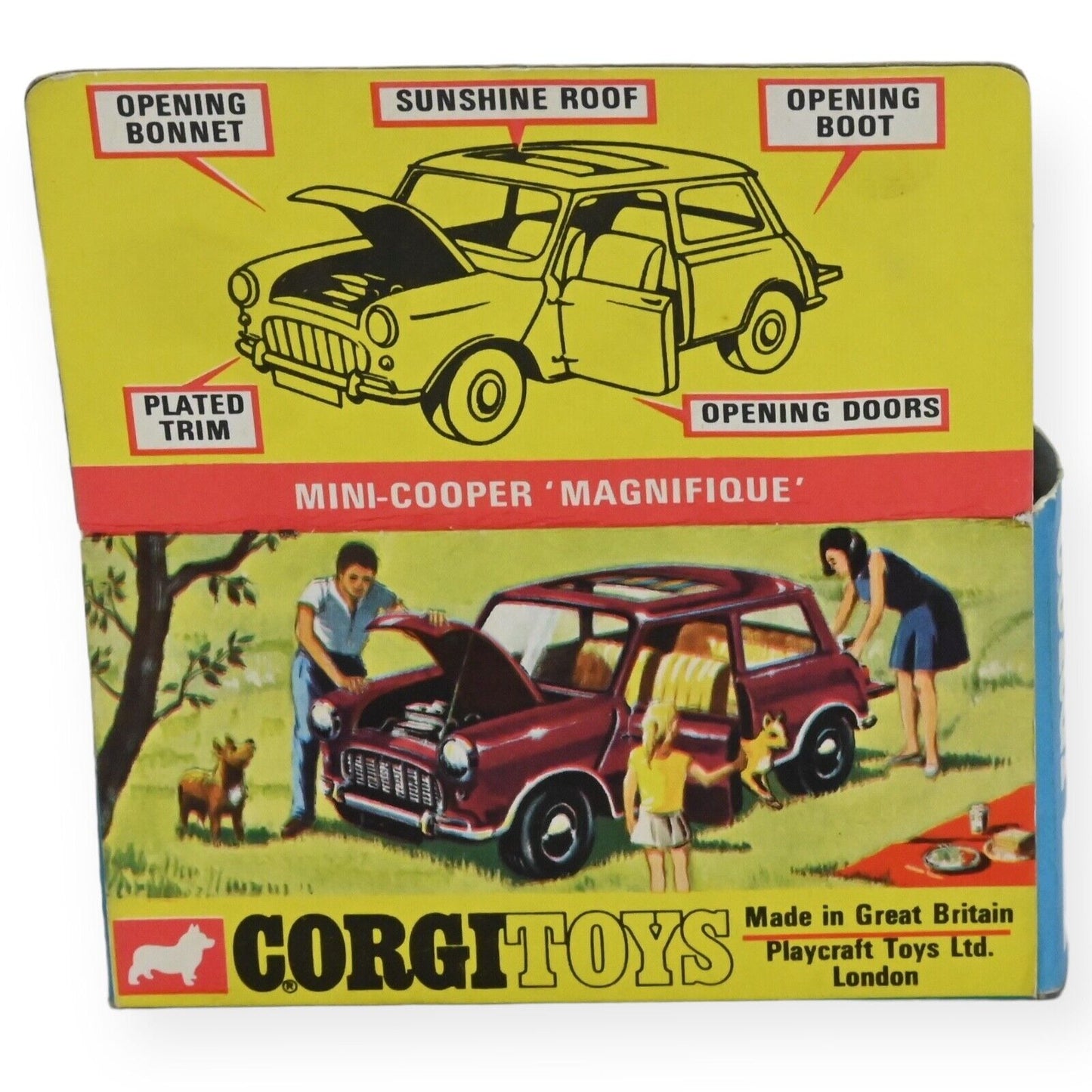 Corgi 334 Mini Cooper Magnifique - Metallic Blue