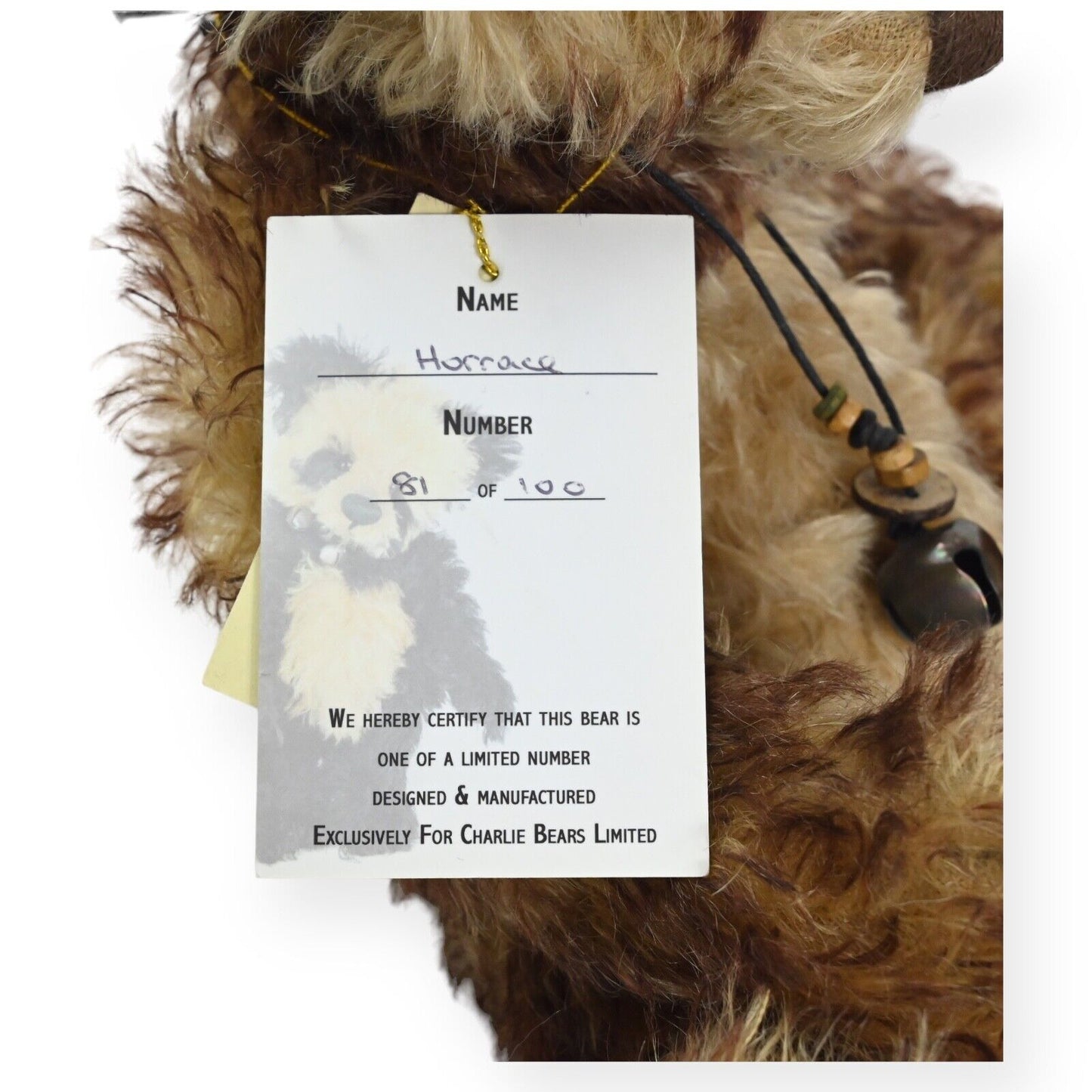 Charlie Bears Isabelle Collection Horrace Teddy Bear - SJ 4029 / LE 81 of 100