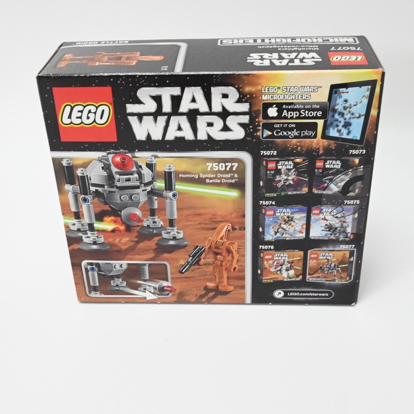 LEGO Star Wars: Homing Spider Droid Microfighter Series 2 - 75077
