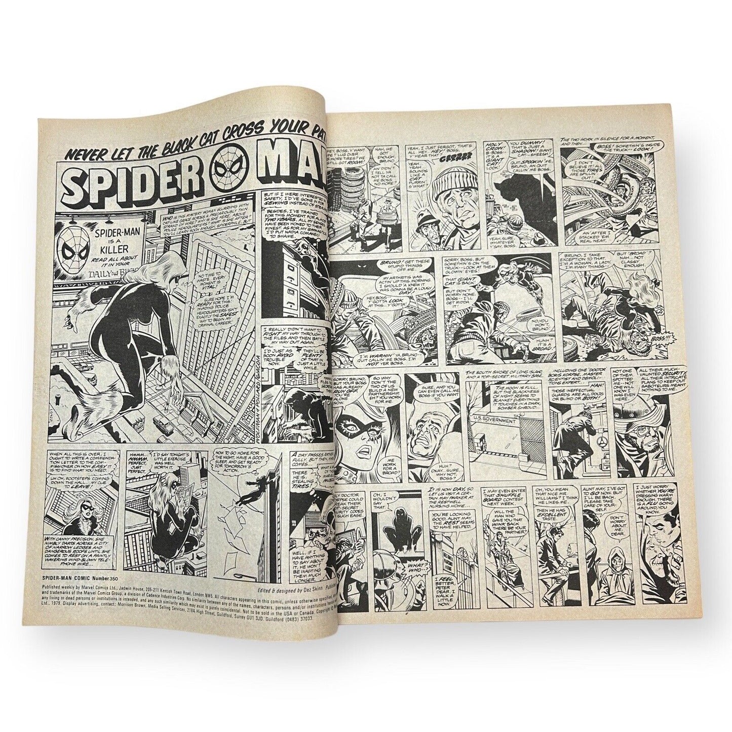 The Spectacular Spider-Man Weekly UK #350 Marvel 1979 - 12p